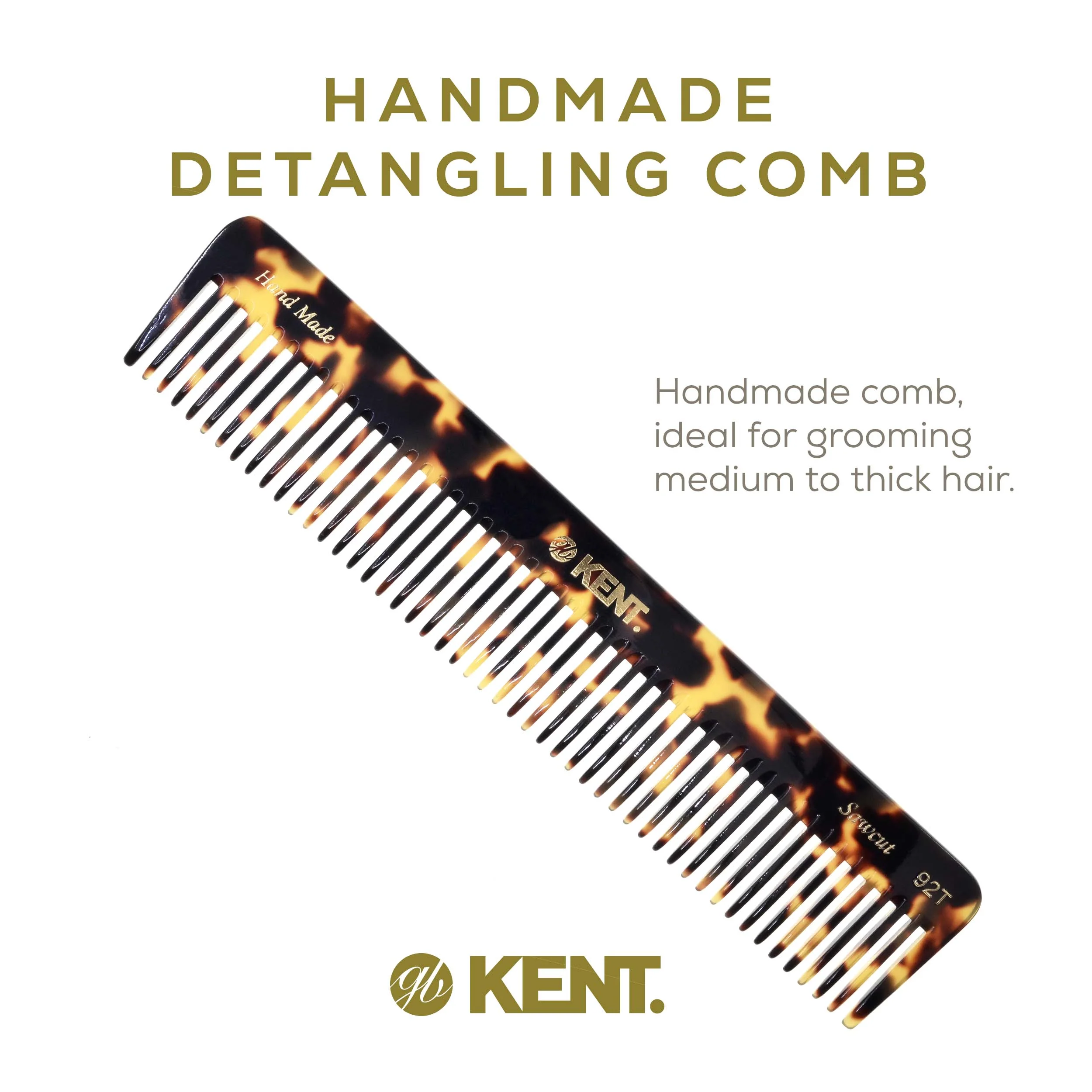7.5 Wide Tooth Detangler Comb for Thick Hair - Image 11