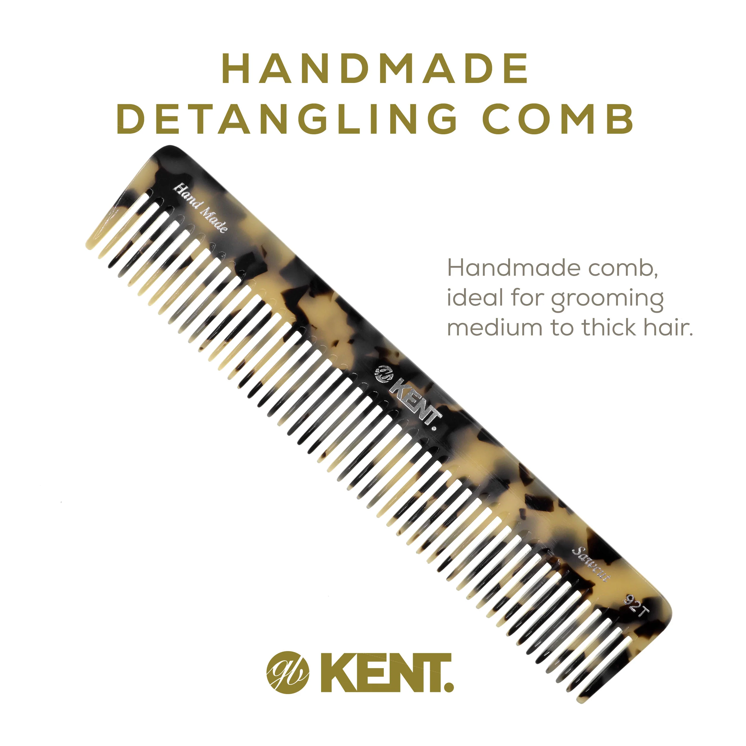 7.5 Wide Tooth Detangler Comb for Thick Hair - Image 17