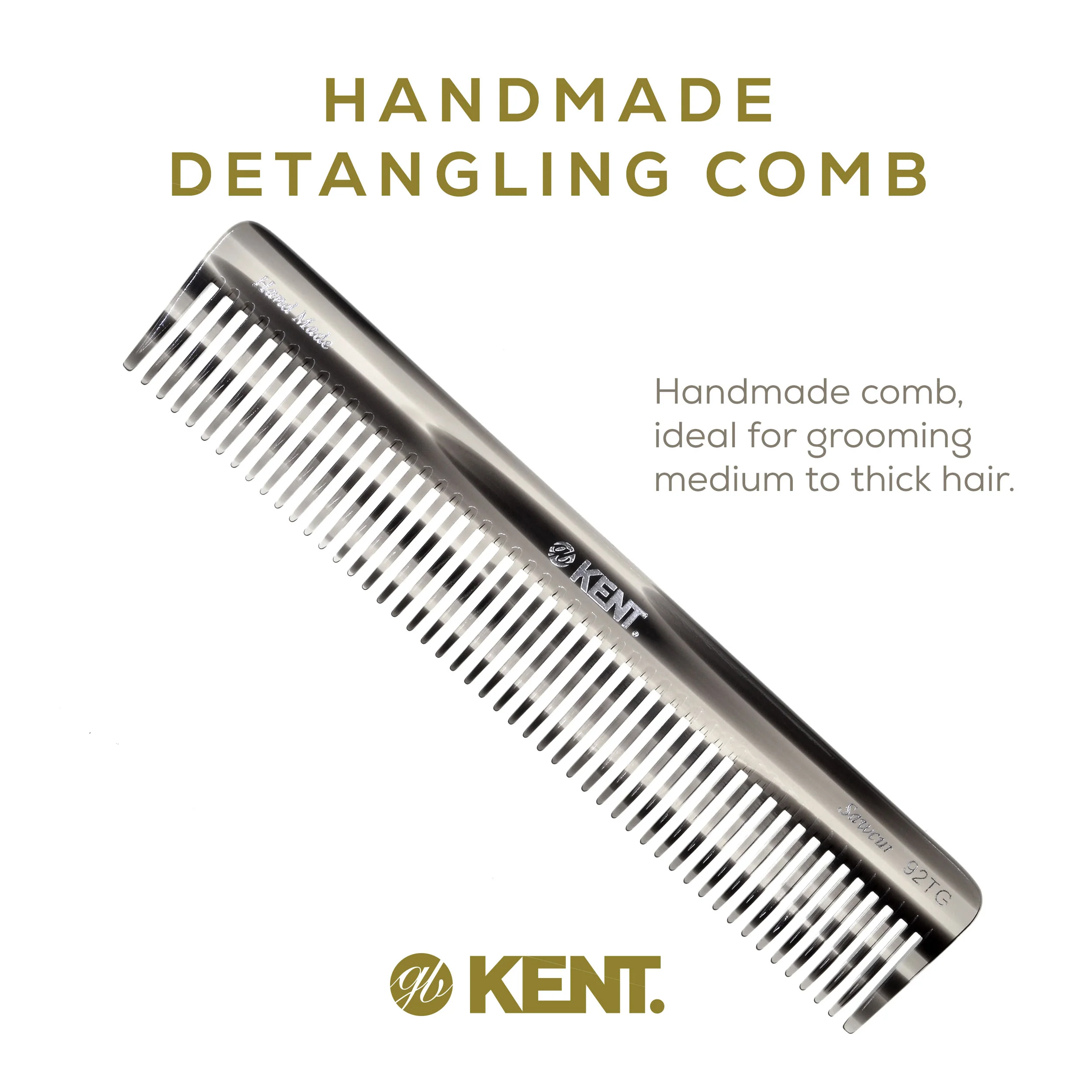 7.5 Wide Tooth Detangler Comb for Thick Hair - Image 5