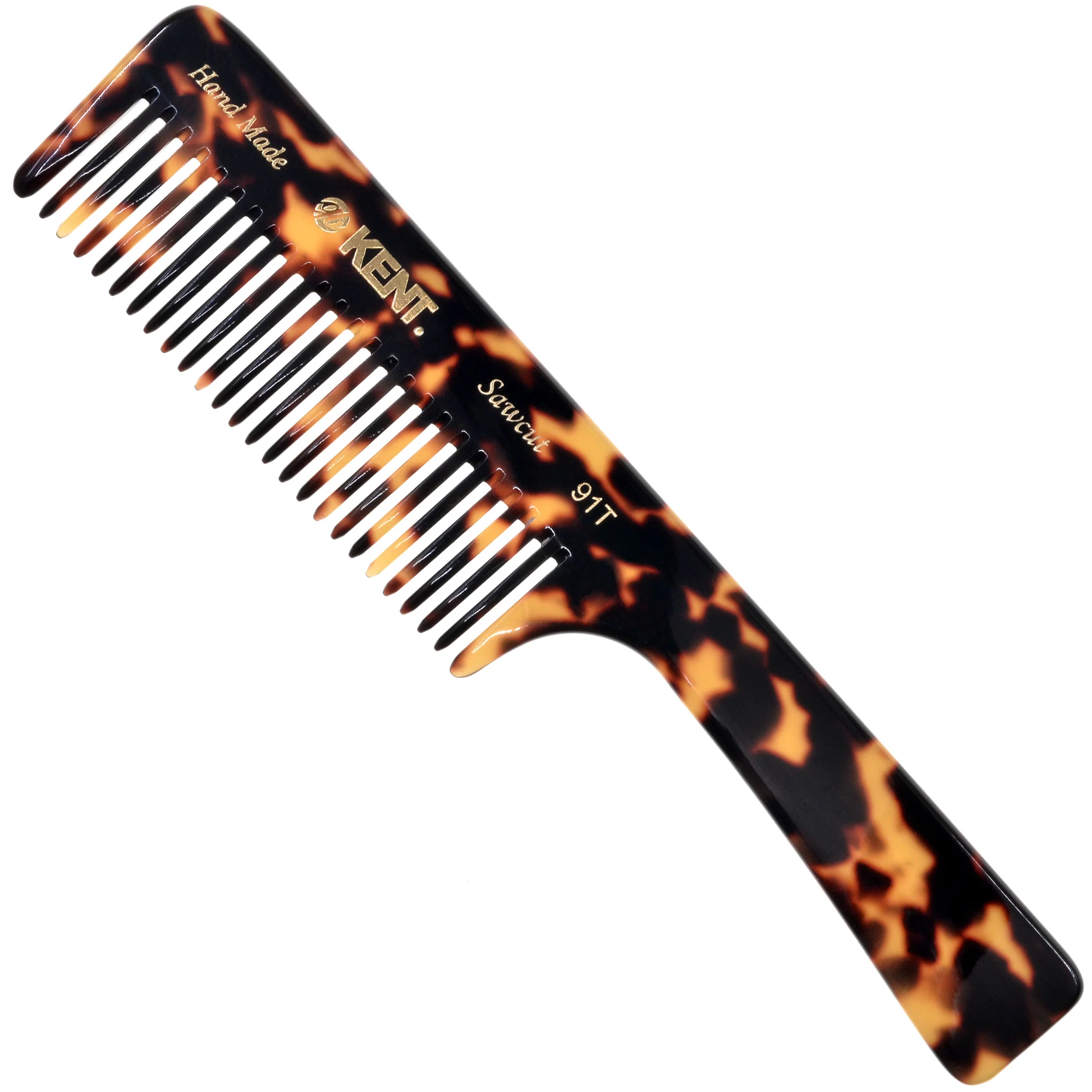 7.5 Wide Tooth Detangler Comb with Handle