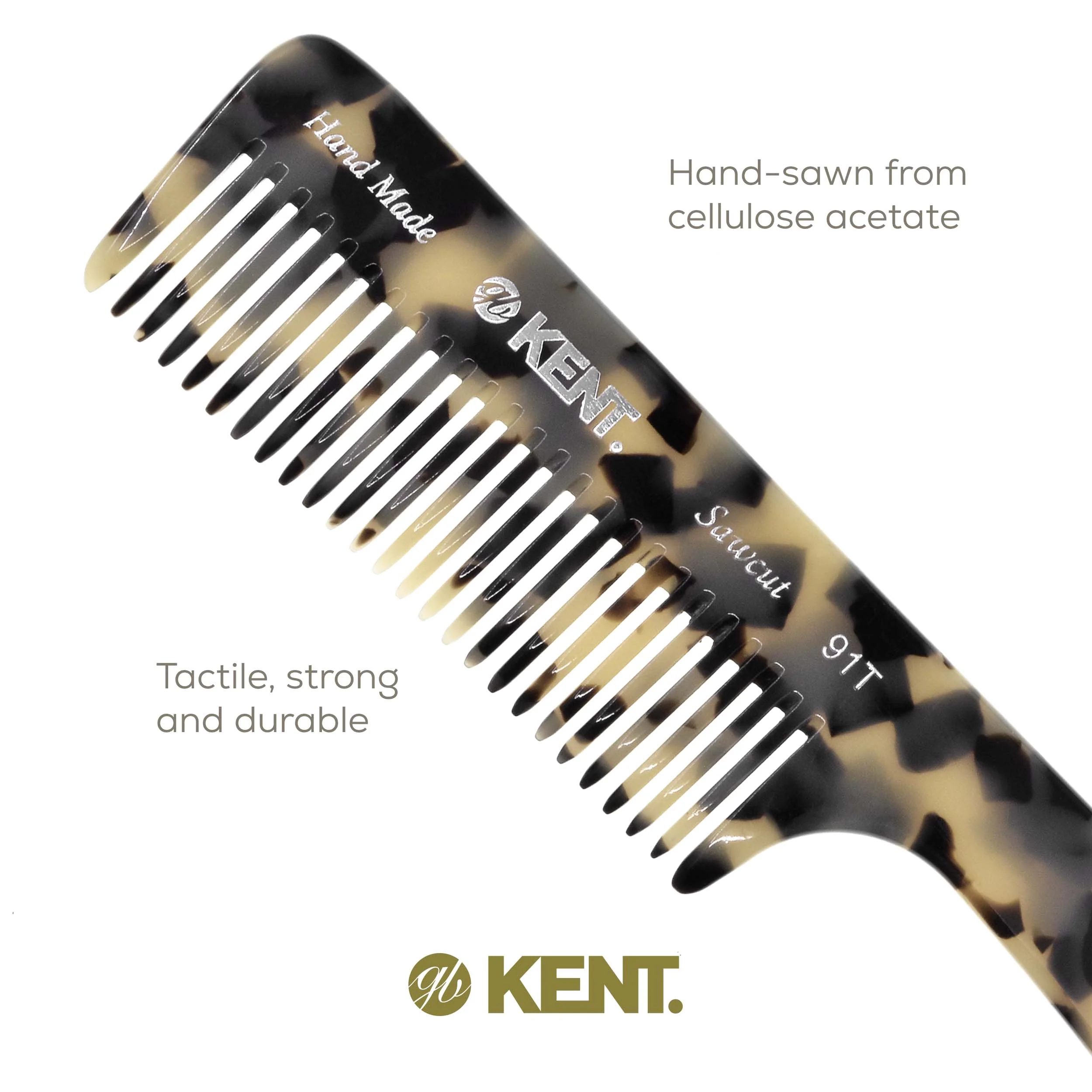 7.5 Wide Tooth Detangler Comb with Handle - Image 15