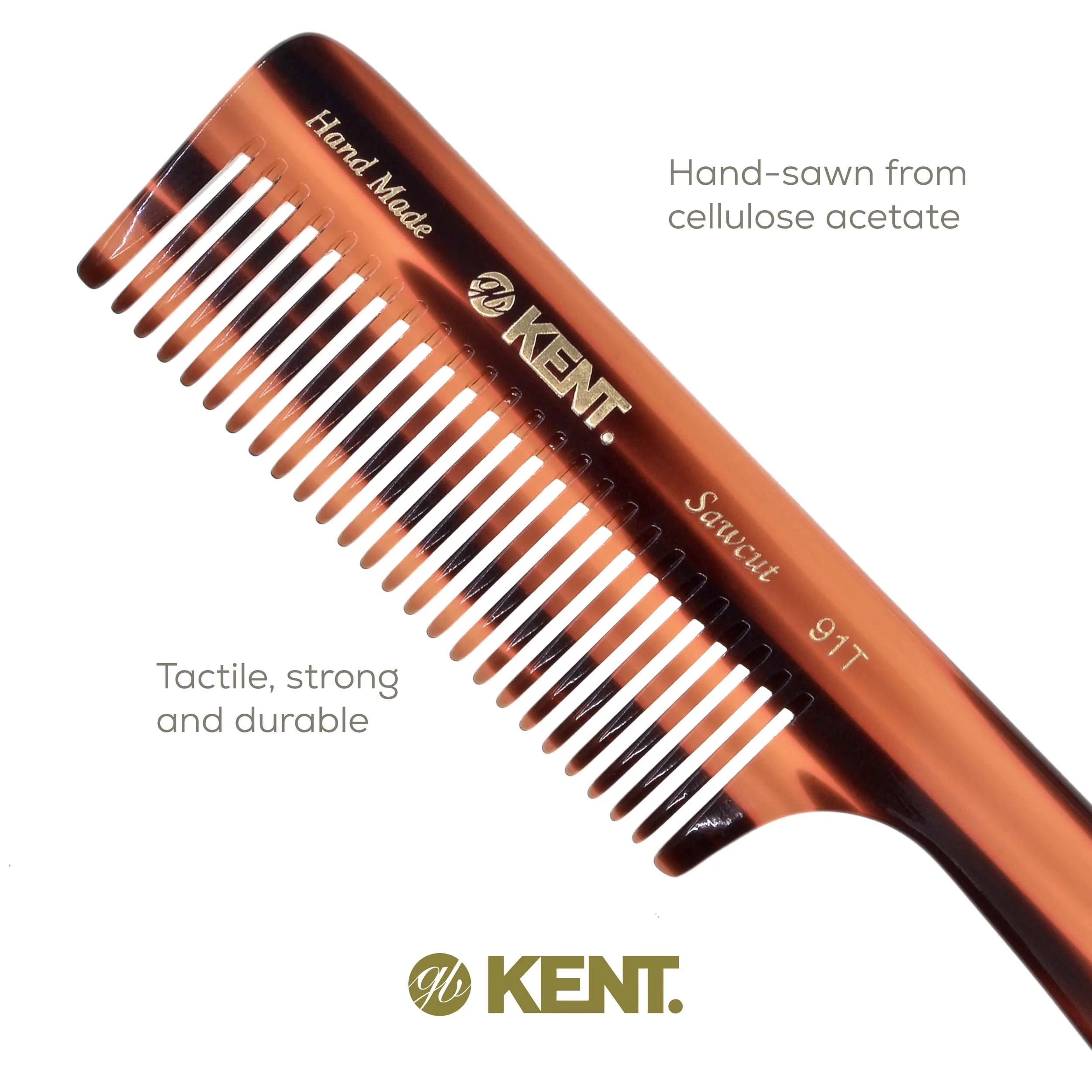 7.5 Wide Tooth Detangler Comb with Handle - Image 21