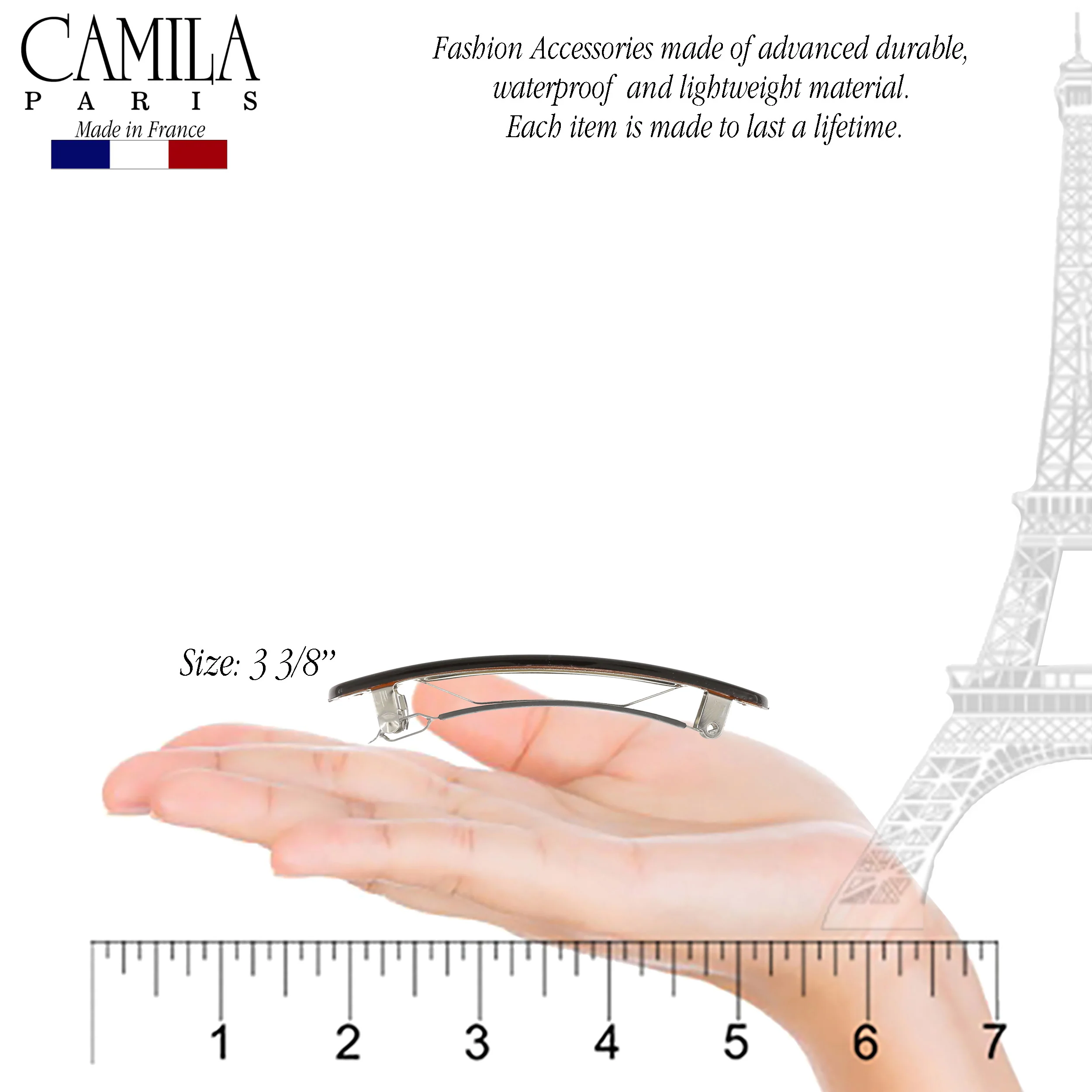 Camila Paris AD819 Round Edge No-Slip Barrette - Image 10