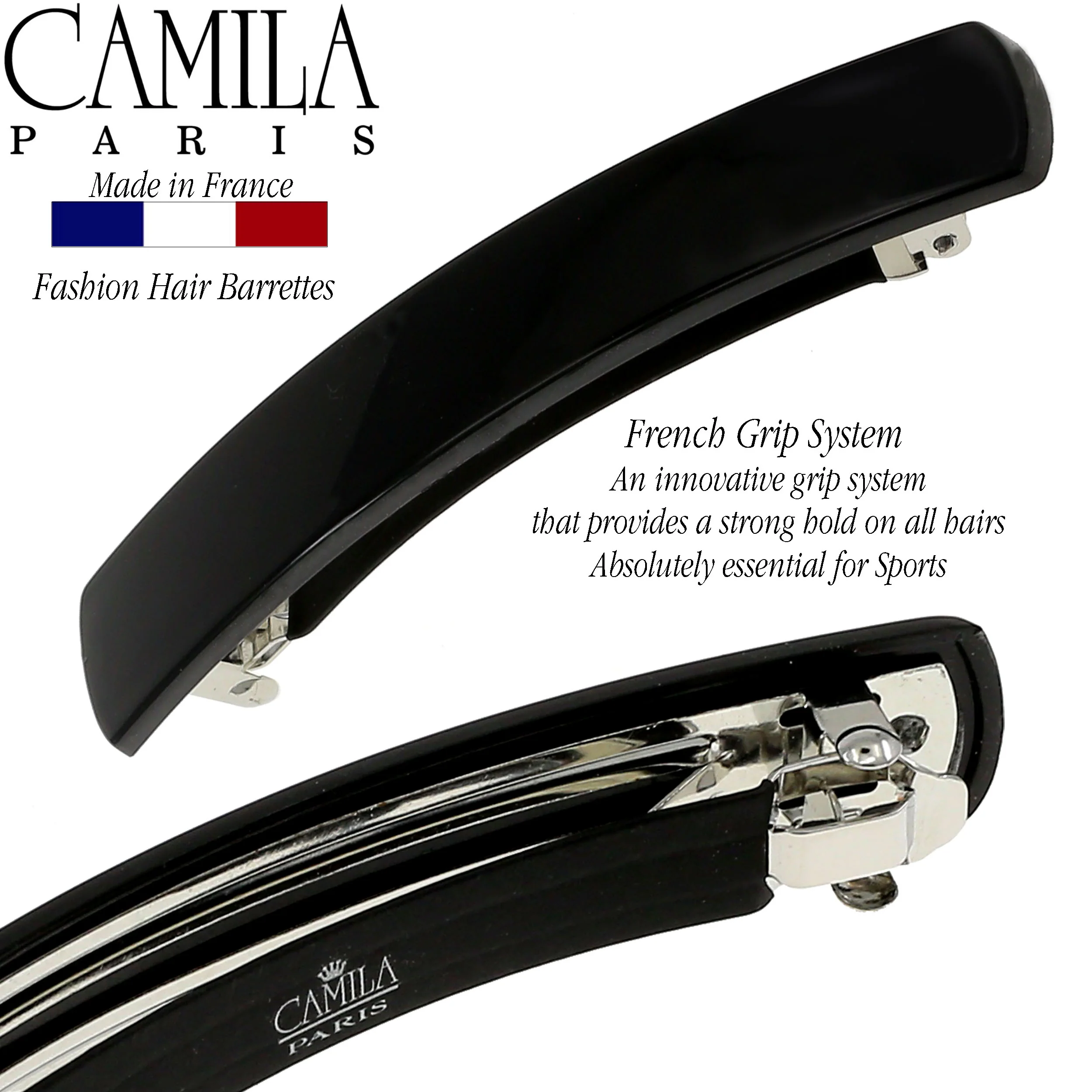 Camila Paris AD819 Round Edge No-Slip Barrette - Image 3