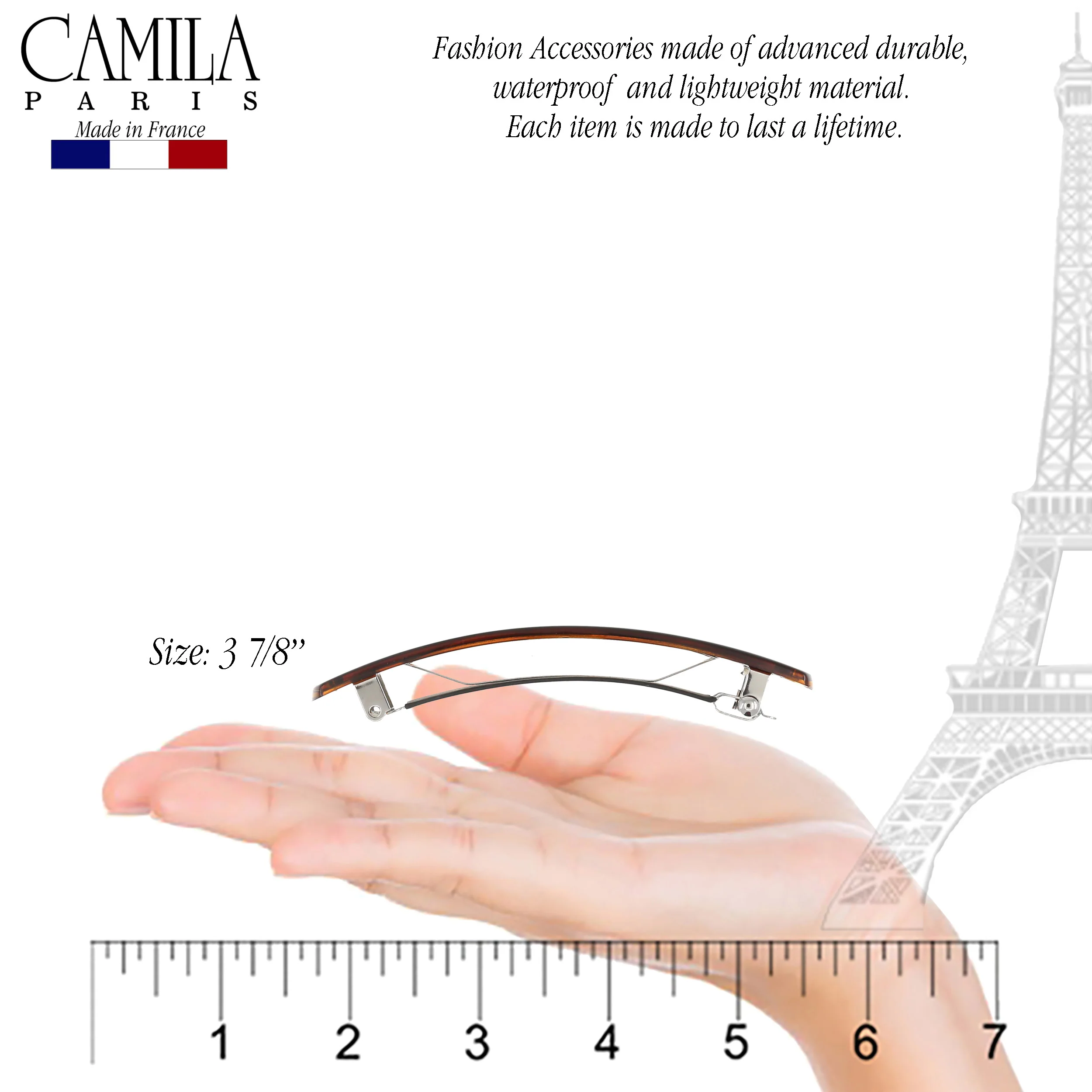 Camila Paris AD819 Round Edge No-Slip Barrette - Image 6