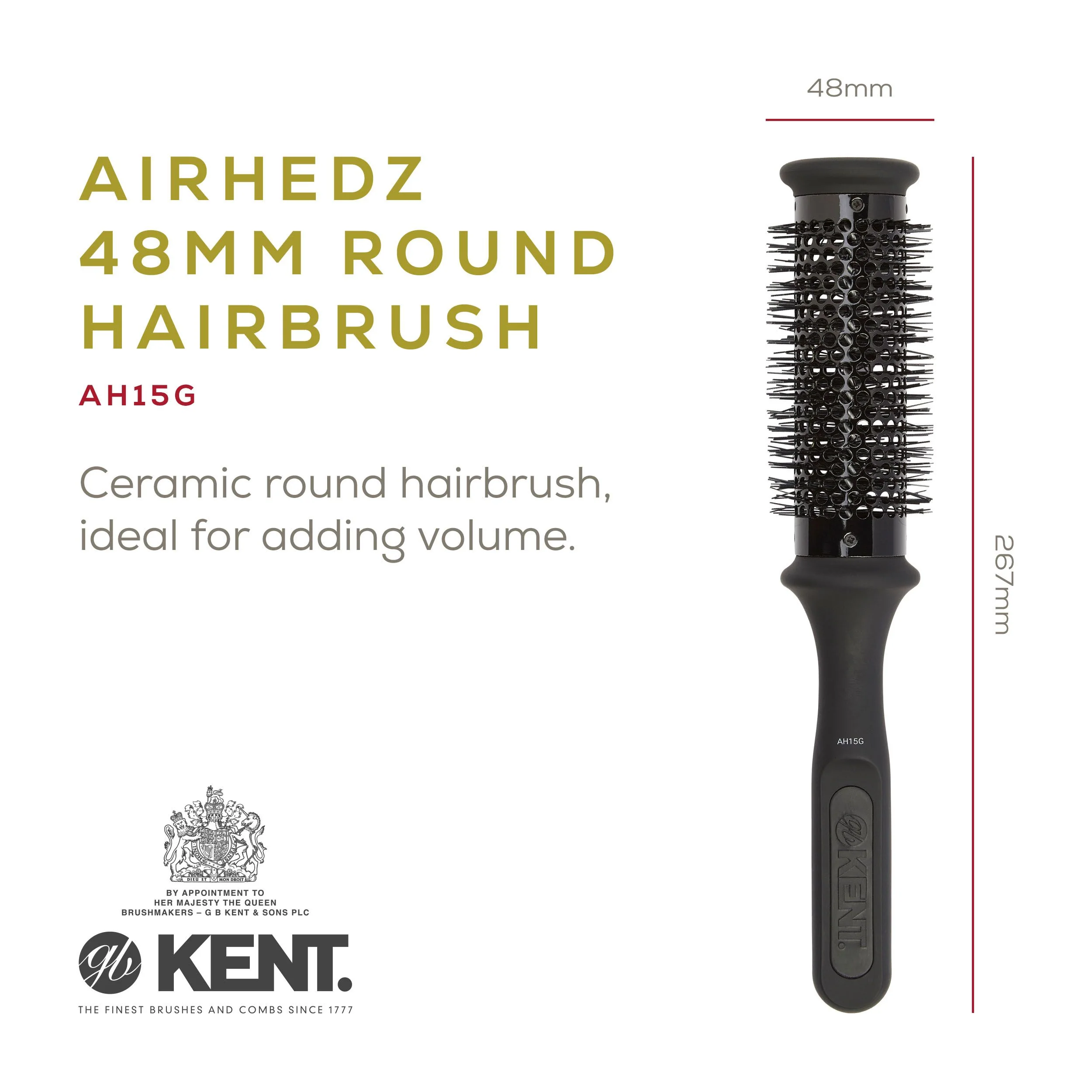 Kent AirHedz Volumizing Round Brush - Image 5