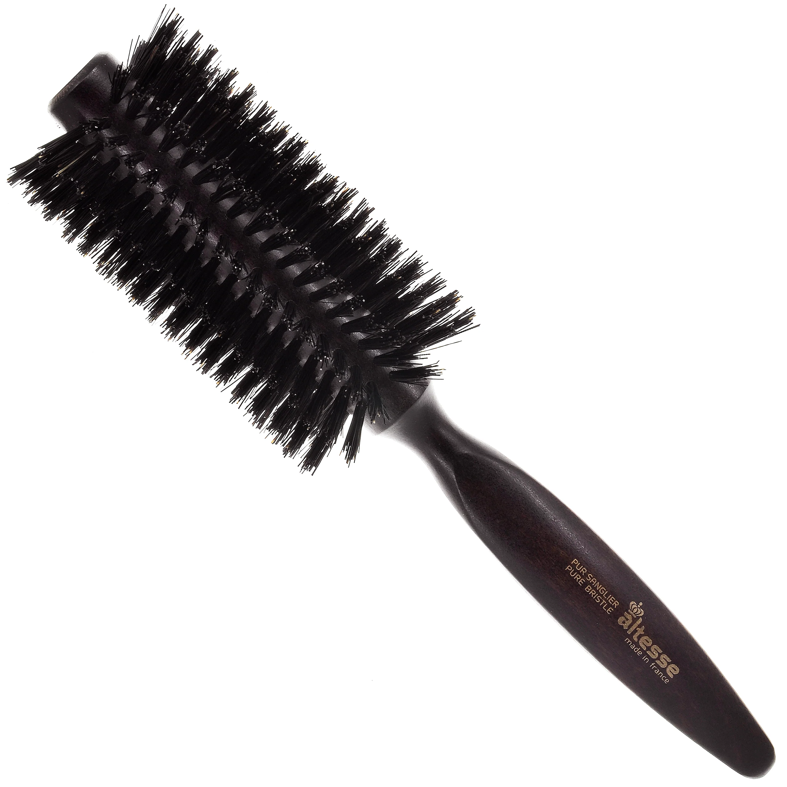 Boar Bristle Round Brush Handmade in France - Image 13