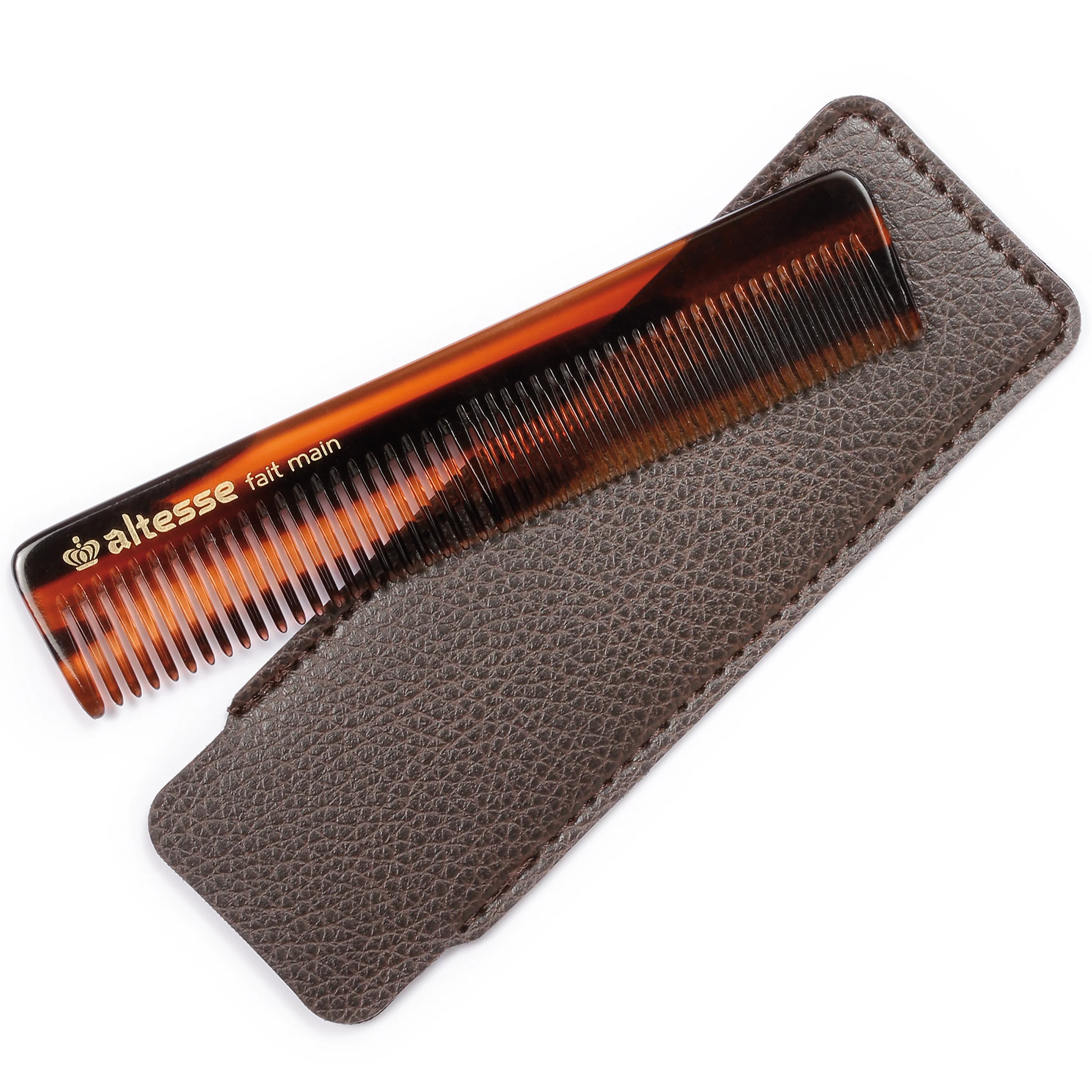 Fine Tooth Tortoiseshell Pocket Styling Comb (5.5") - Image 6