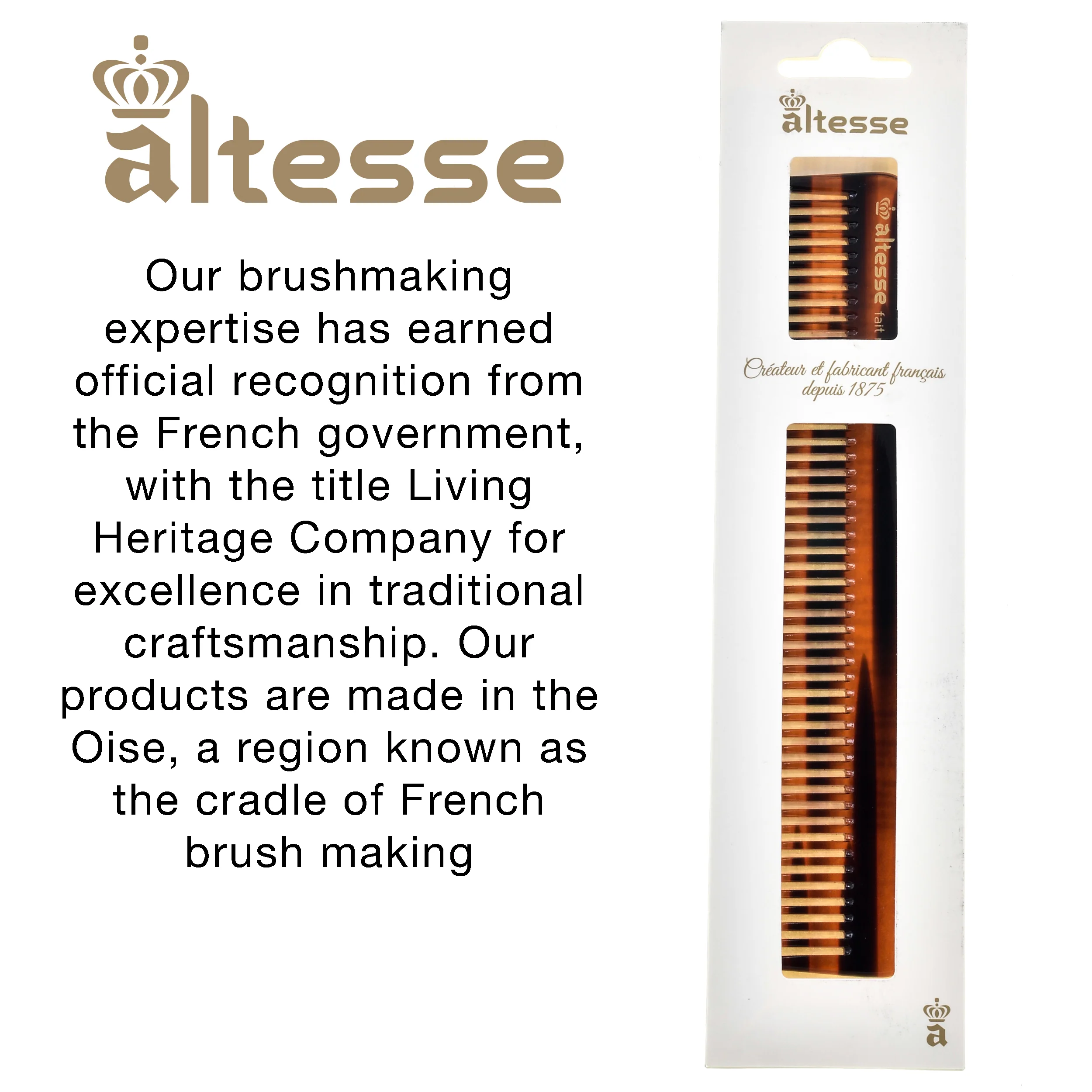 Large Wide Tooth Detangler Dresser Comb (7.6") - Image 5
