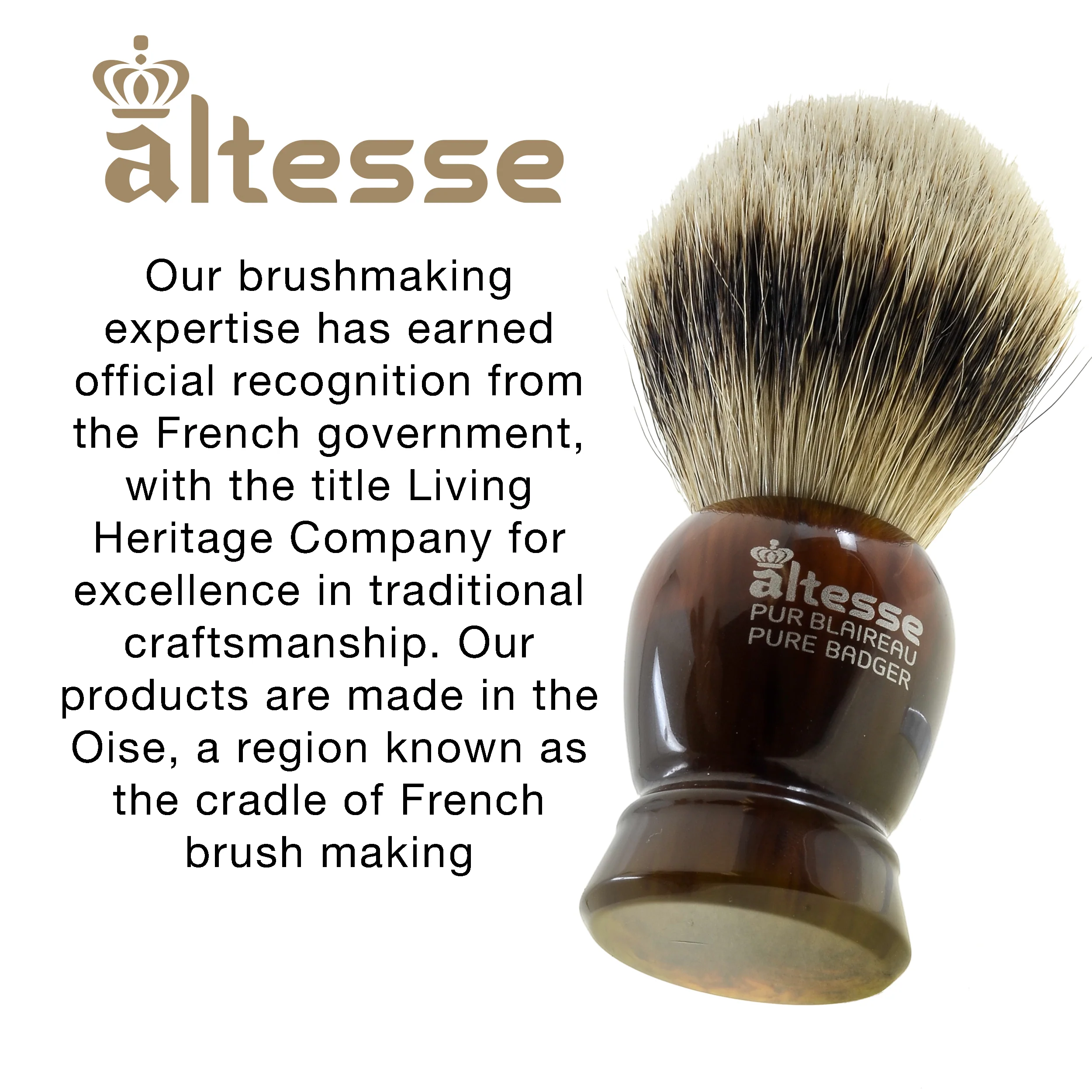 Natural Bristle French-Made Shaving Brushes - Image 16