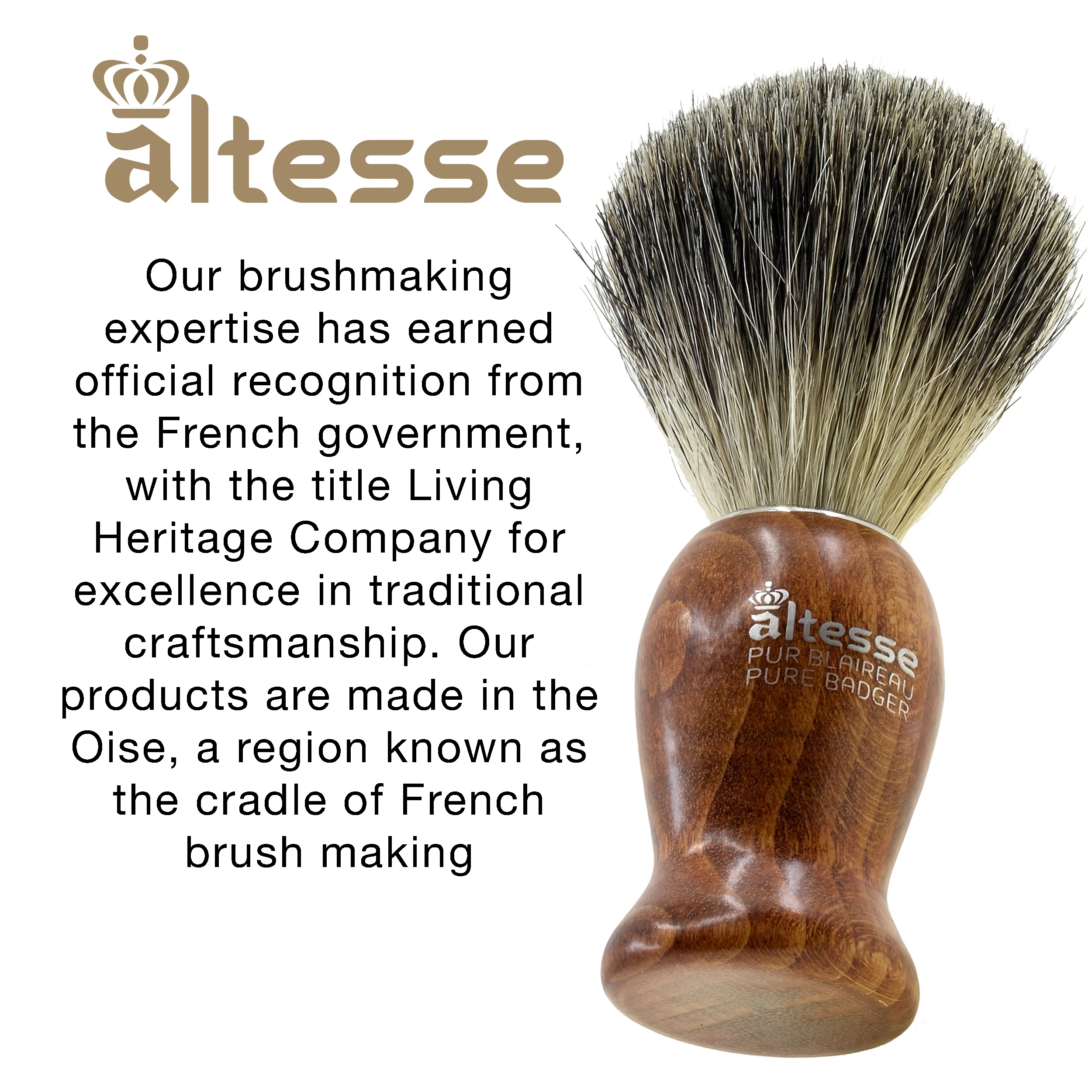 Natural Bristle French-Made Shaving Brushes - Image 21