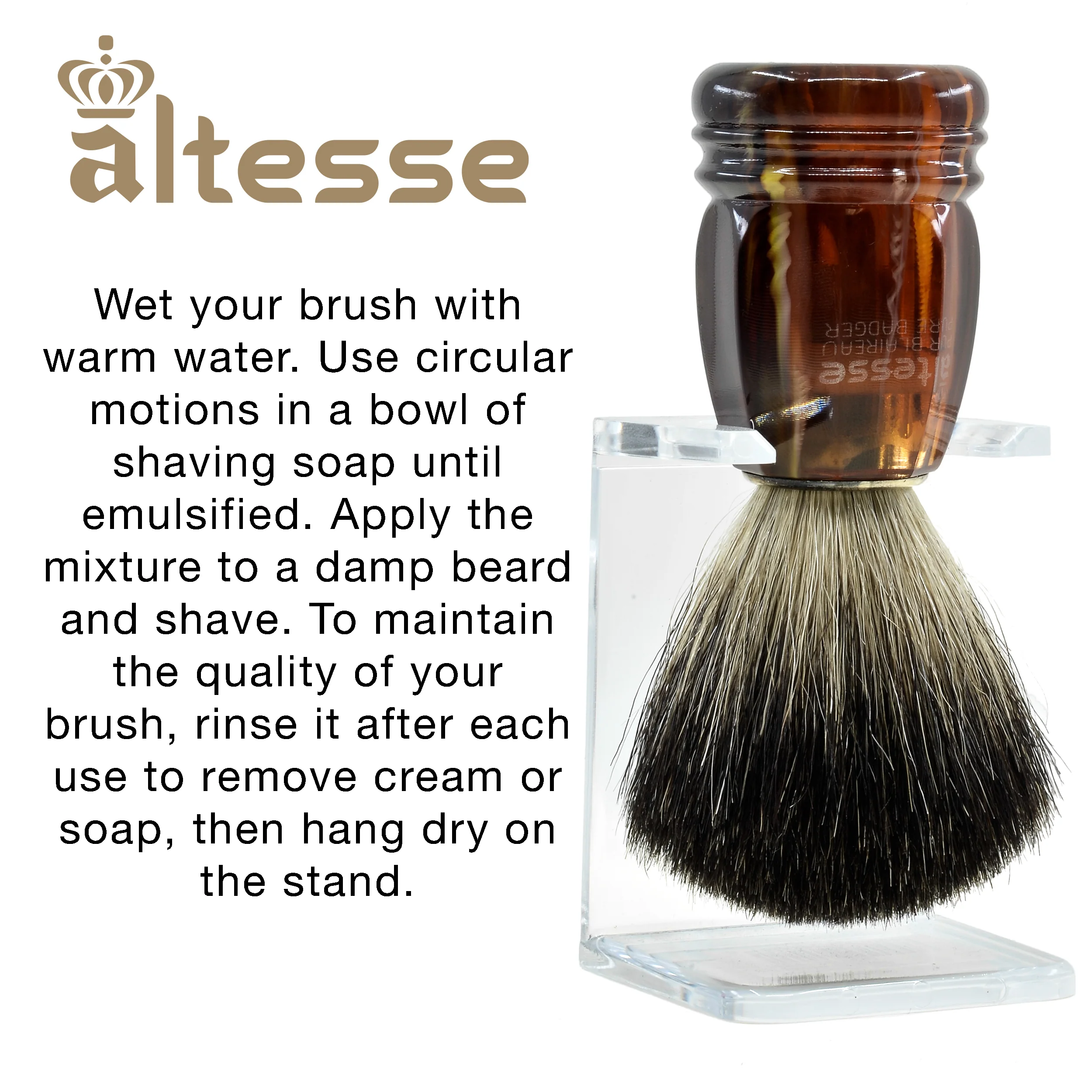 Natural Bristle French-Made Shaving Brushes - Image 26