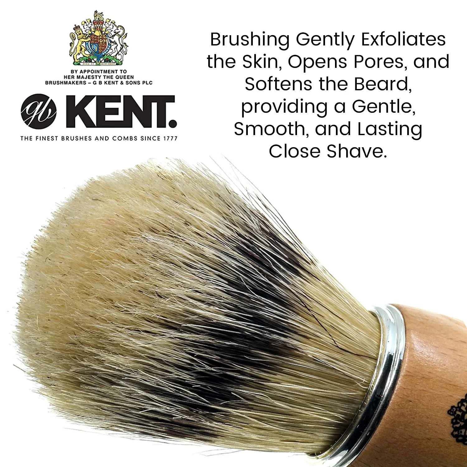 Badger Bristle Wooden Socket Shaving Brush - Image 4