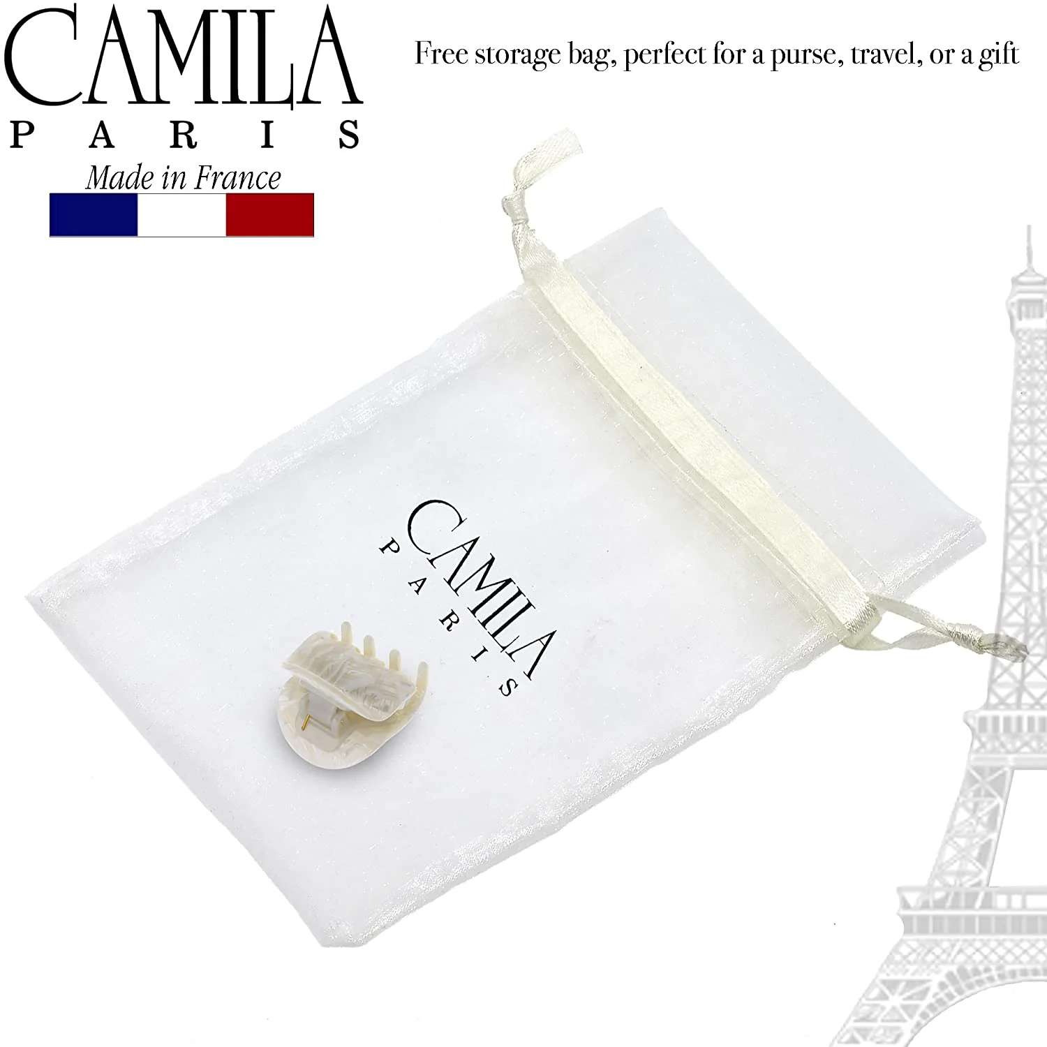 Camila Paris Hair Clips Bardot Spring Covered - Image 4