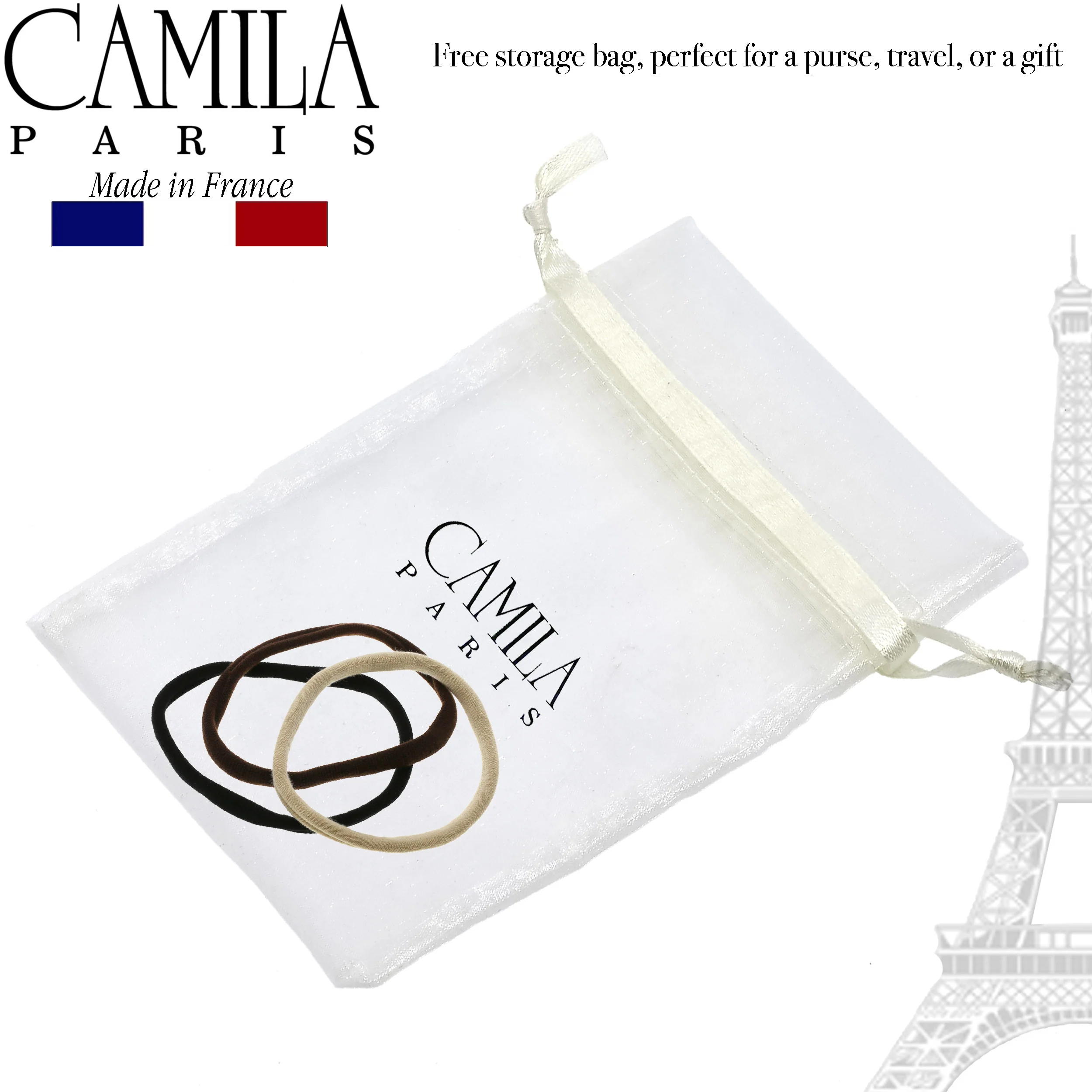 Camila Paris Basic Hair Ties 3-Pack - Image 6