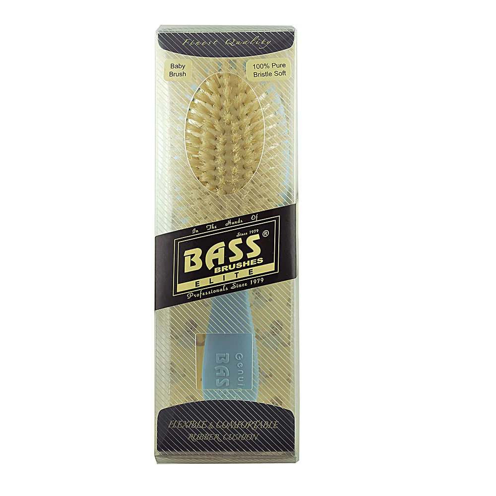 Gentle Boar Bristle Cushion Hair Brush for Babies - Image 12