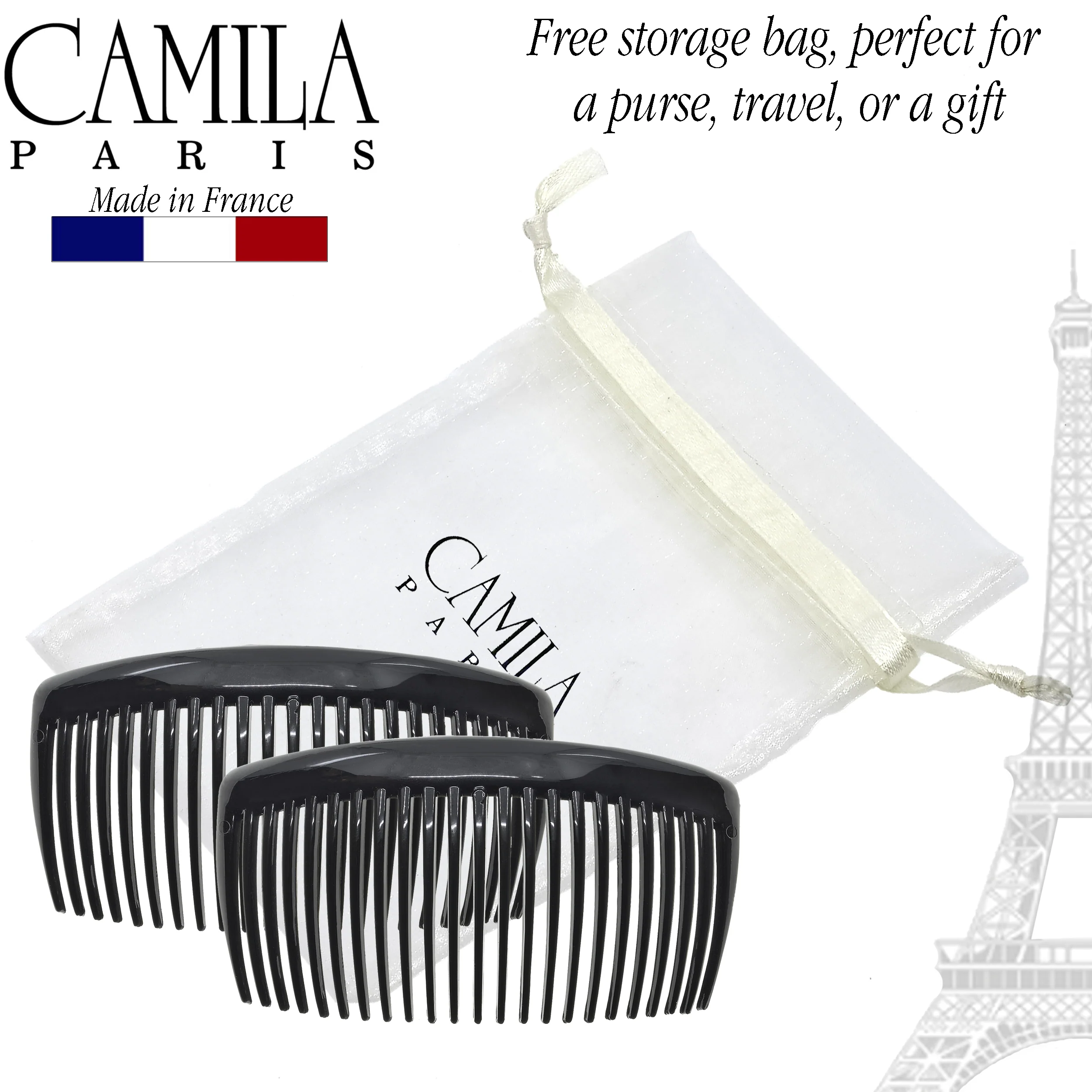 Camila Paris Bowed Side Comb Pair - Image 10