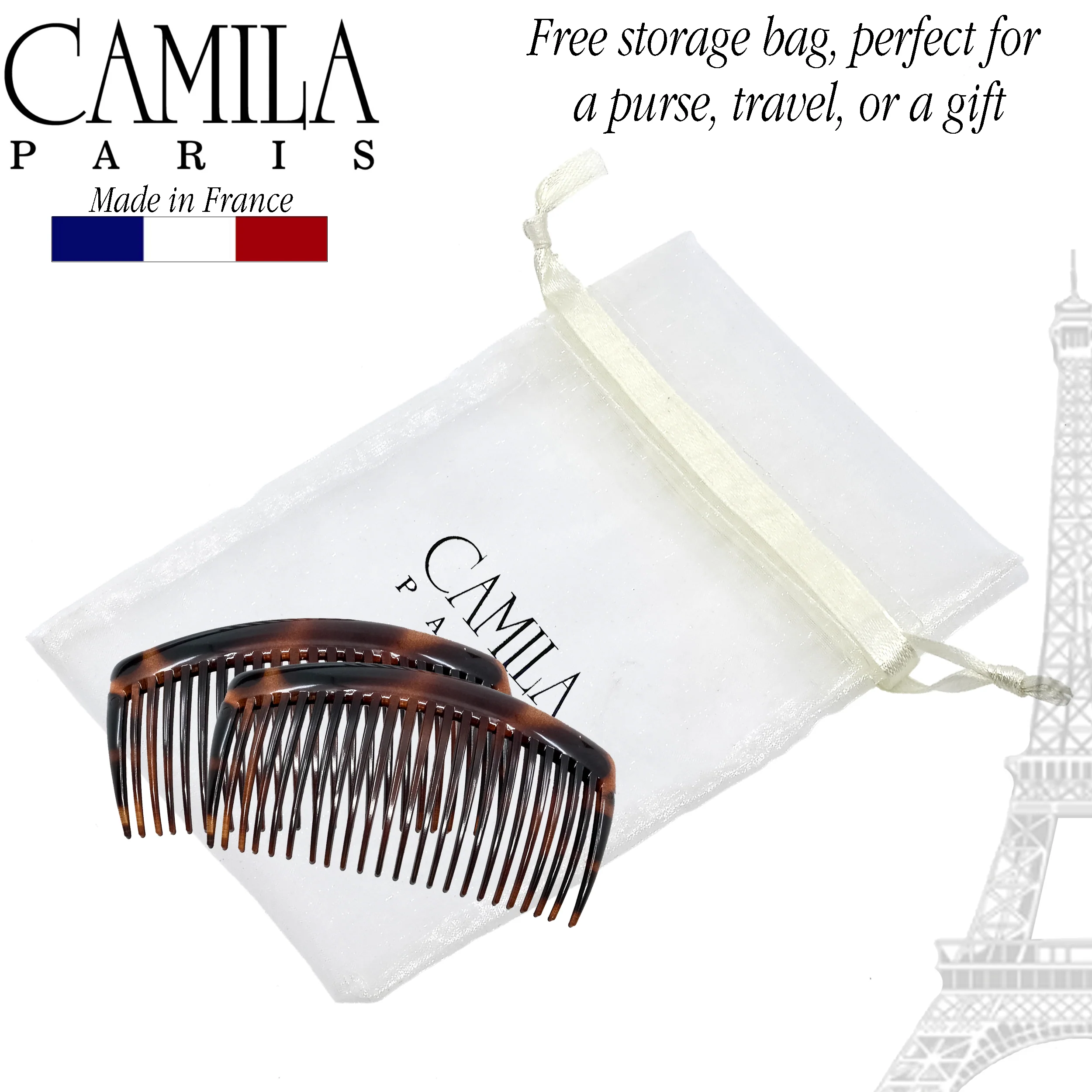 Camila Paris Bowed Side Comb Pair - Image 6