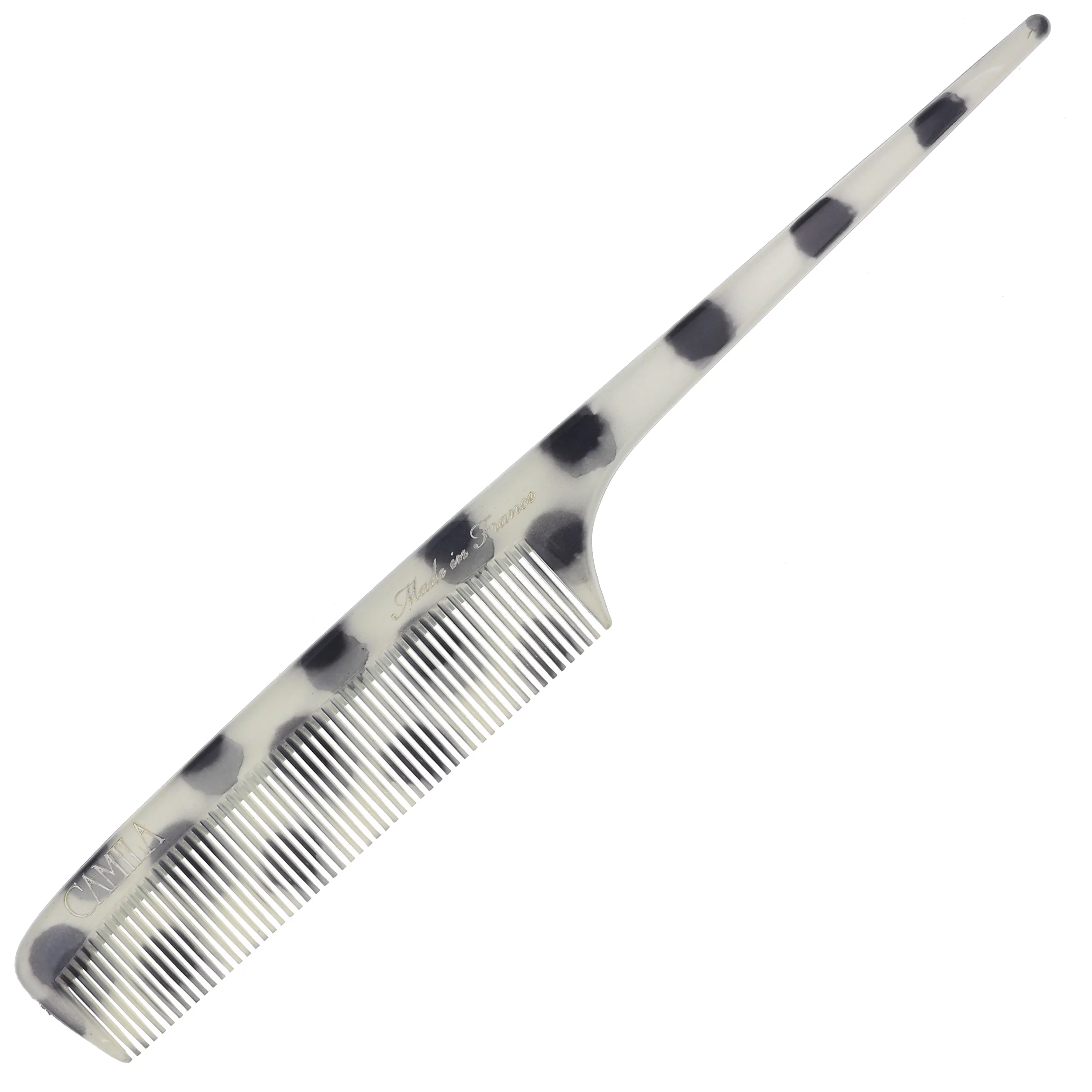 Polka Dot Rattail Comb for Sectioning and Styling - Image 3