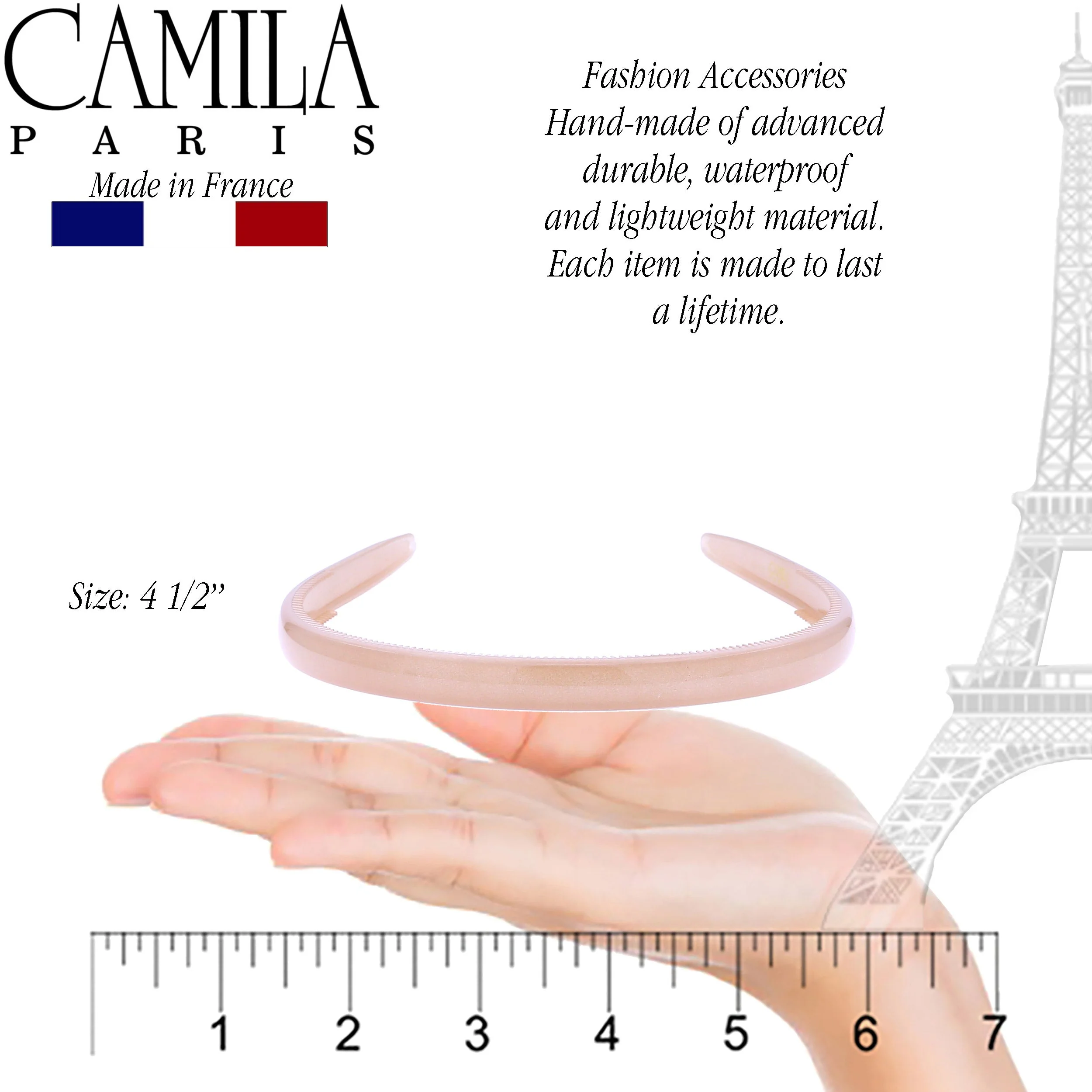 Camila Paris Classic Comfort Flexible Headband 0.35" Wide - Image 6