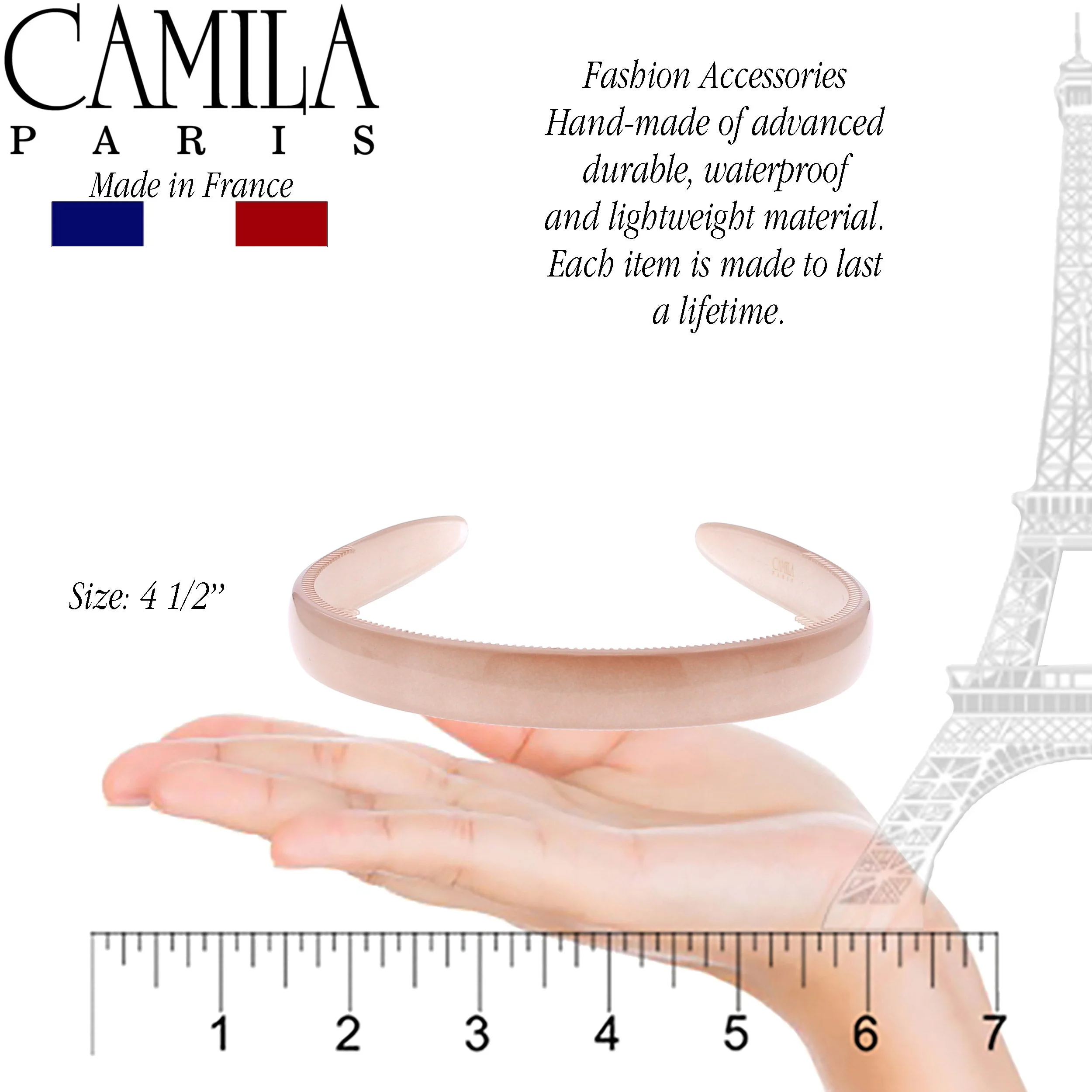 Camila Paris Classic Comfort Flexible Headband 0.5" Wide - Image 6