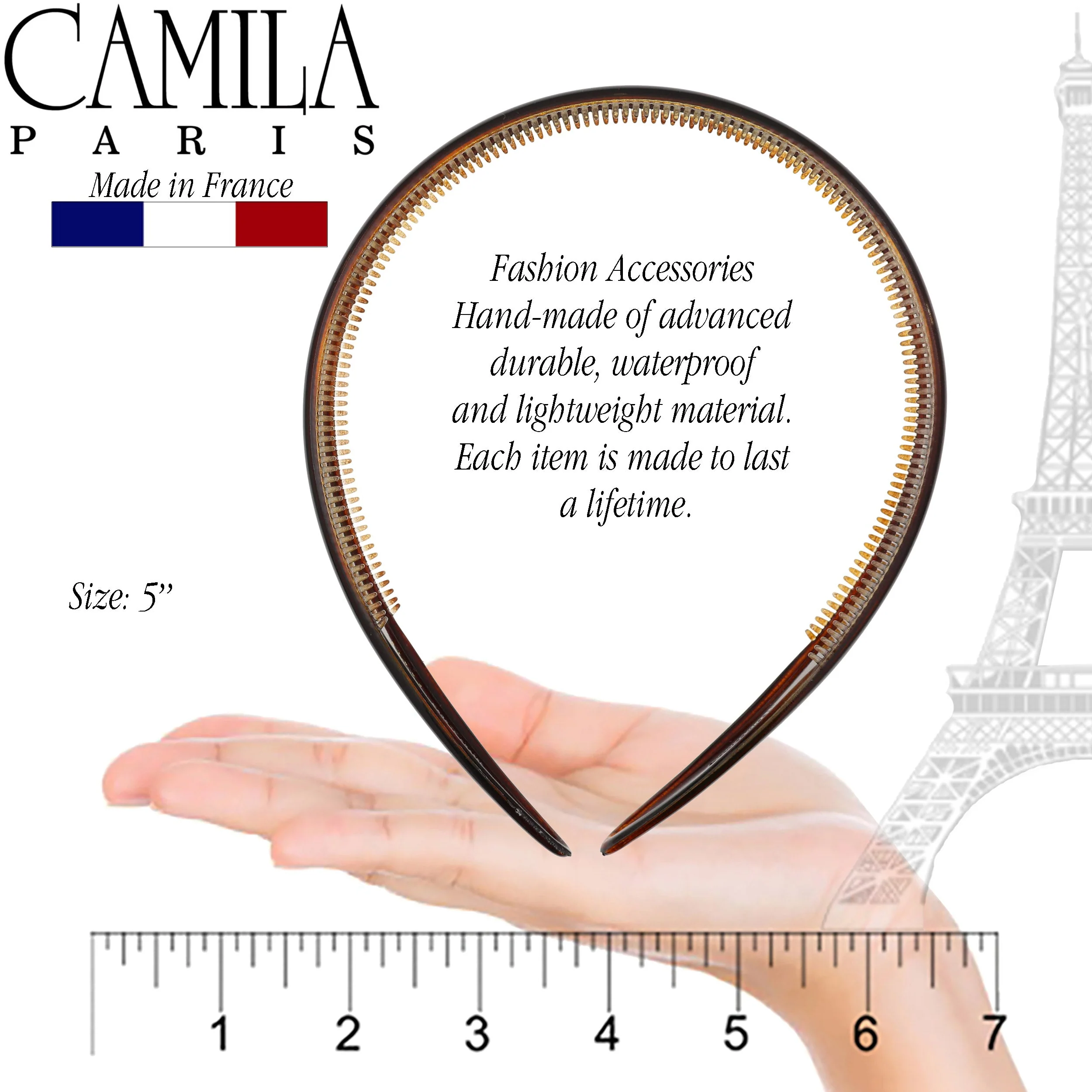 Camila Paris Classic Comfort Flexible Headband 0.75" Wide - Image 2