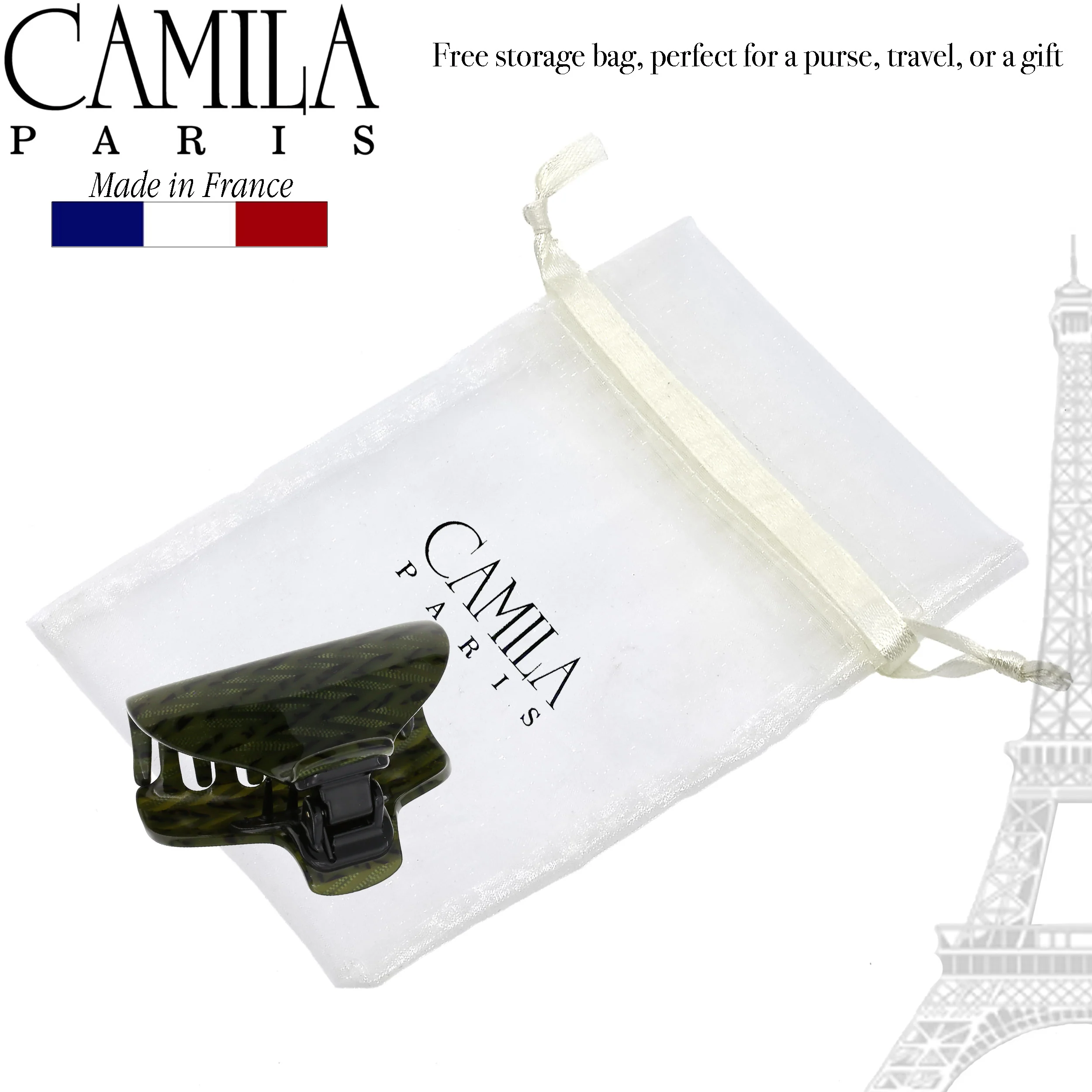 Camila Paris Classic Covered Spring Hair Clip - Image 16