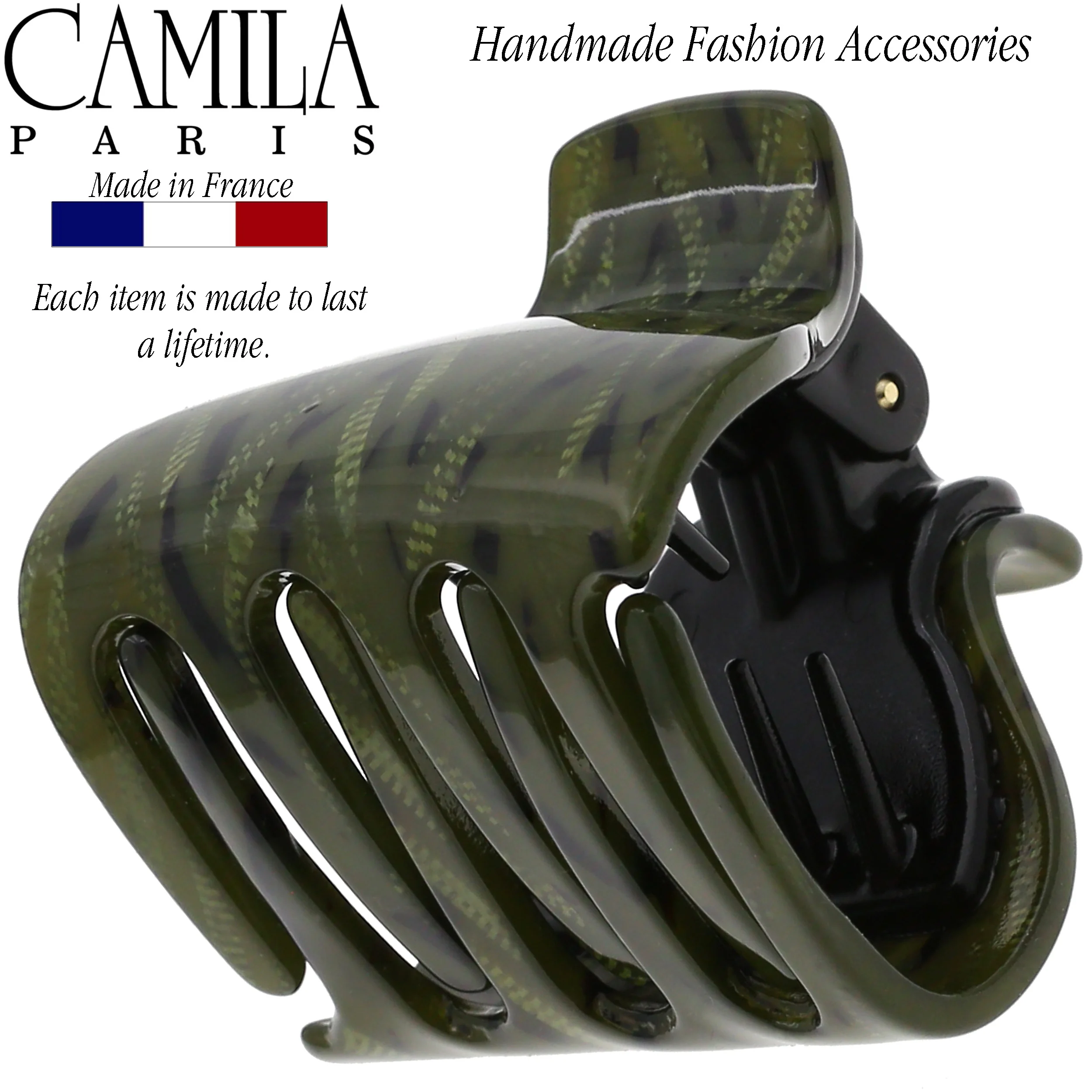 Camila Paris Classic Covered Spring Hair Clip - Image 19