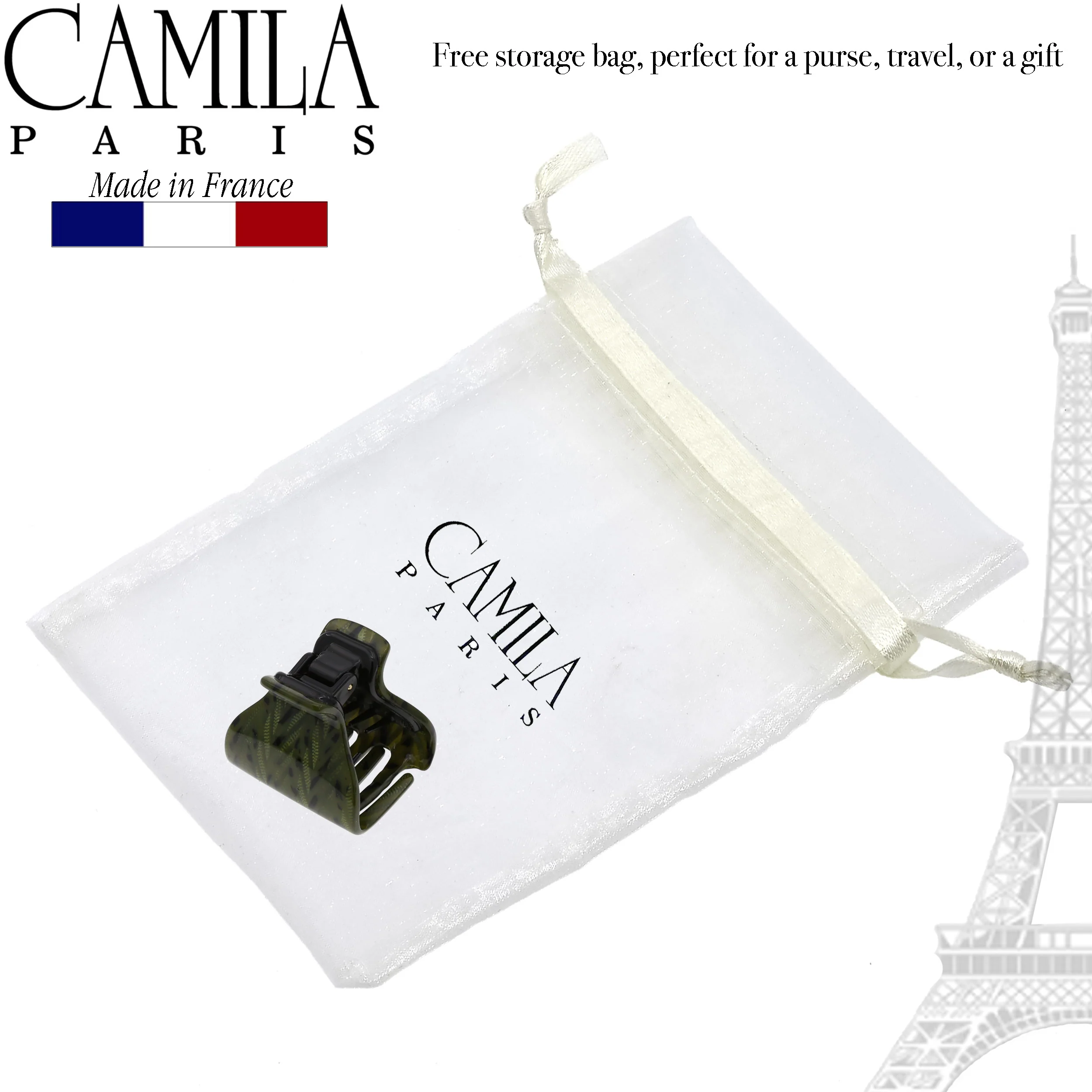 Camila Paris Classic Covered Spring Hair Clip - Image 20