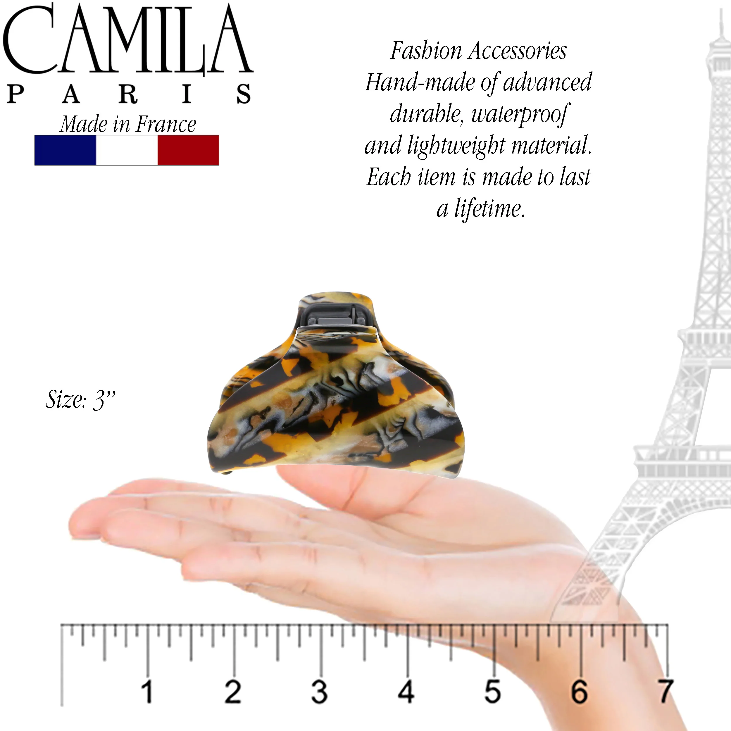 Camila Paris Classic Covered Spring Hair Clip - Image 22