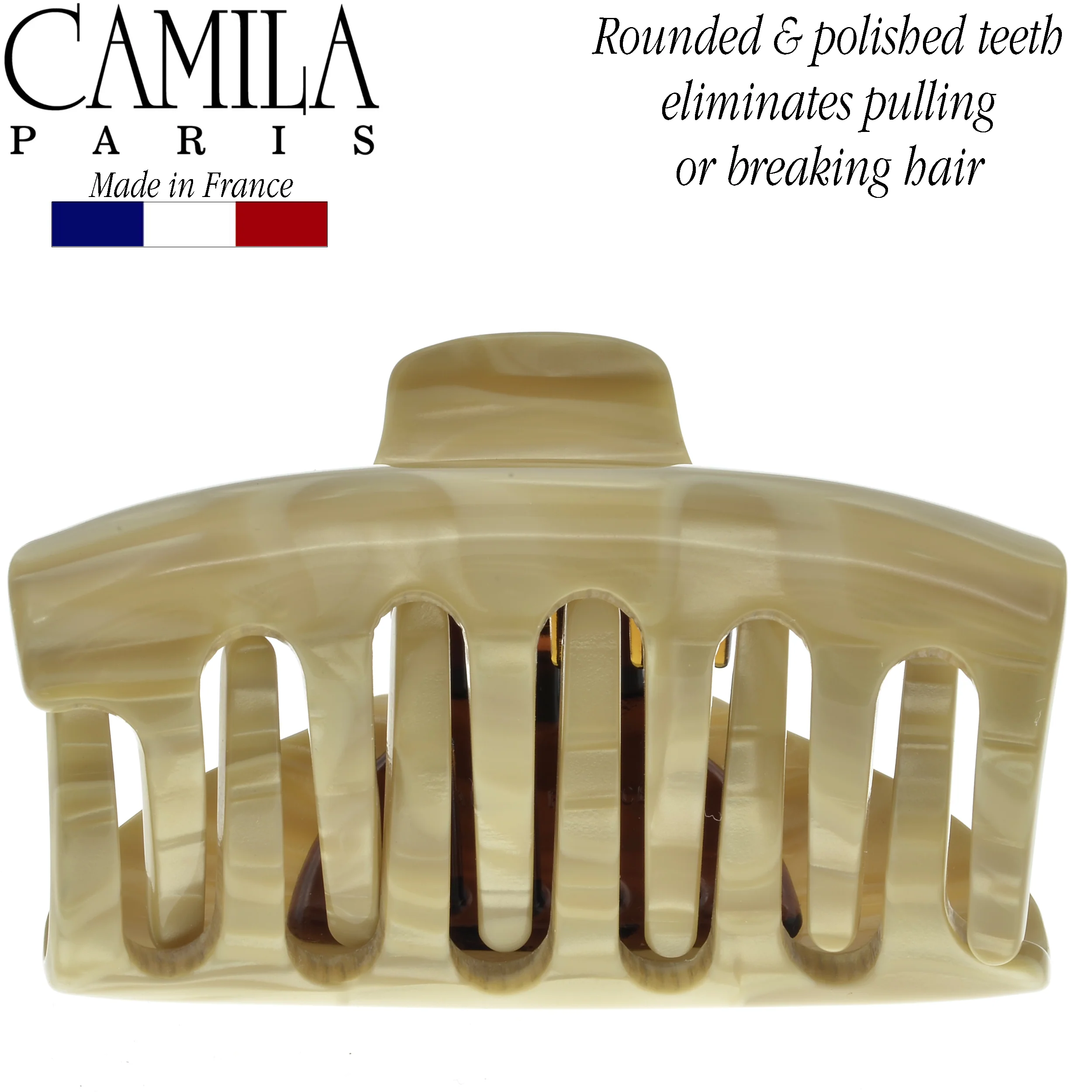 Camila Paris Classic Covered Spring Hair Clip - Image 3