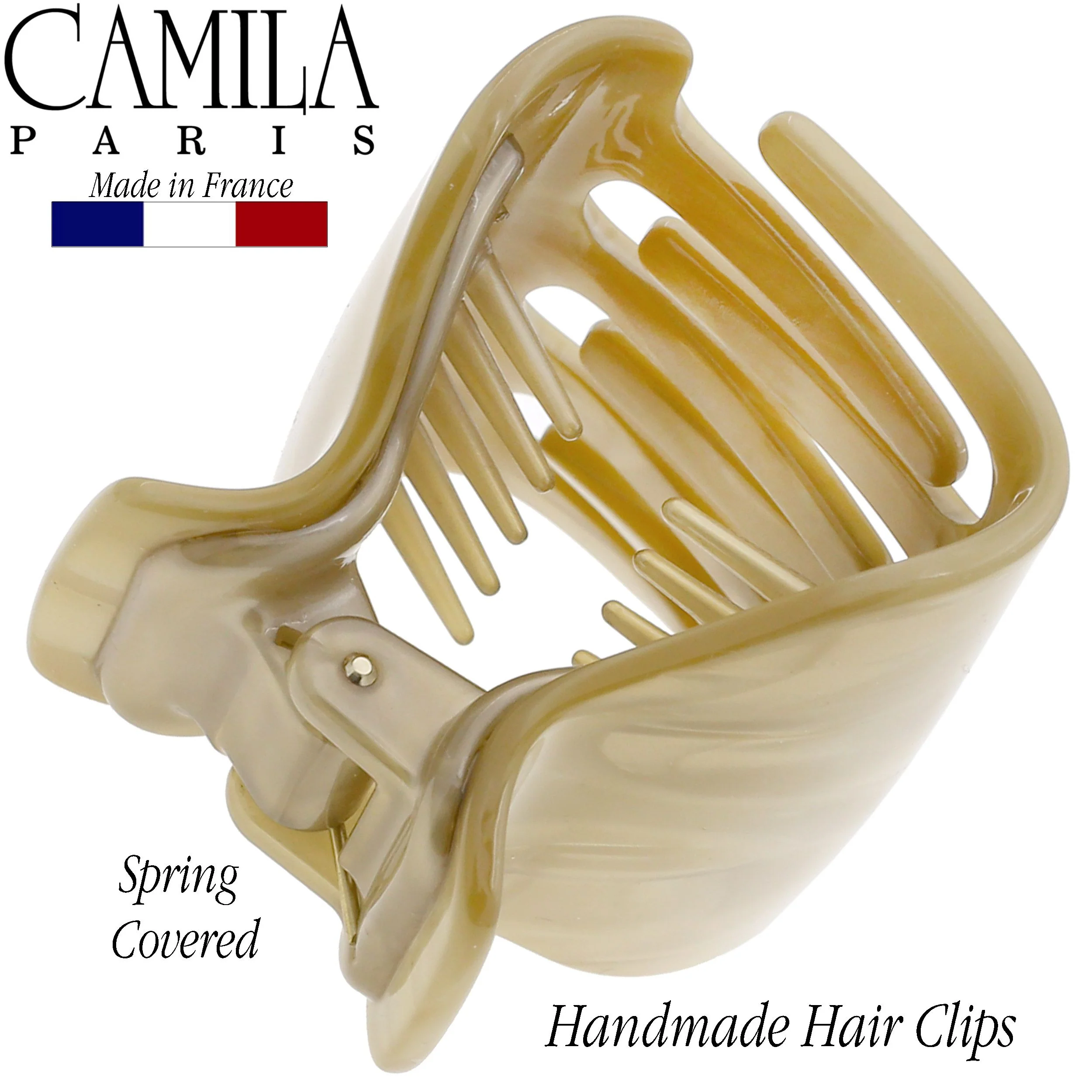 Camila Paris Classic Covered Spring Hair Clip - Image 31