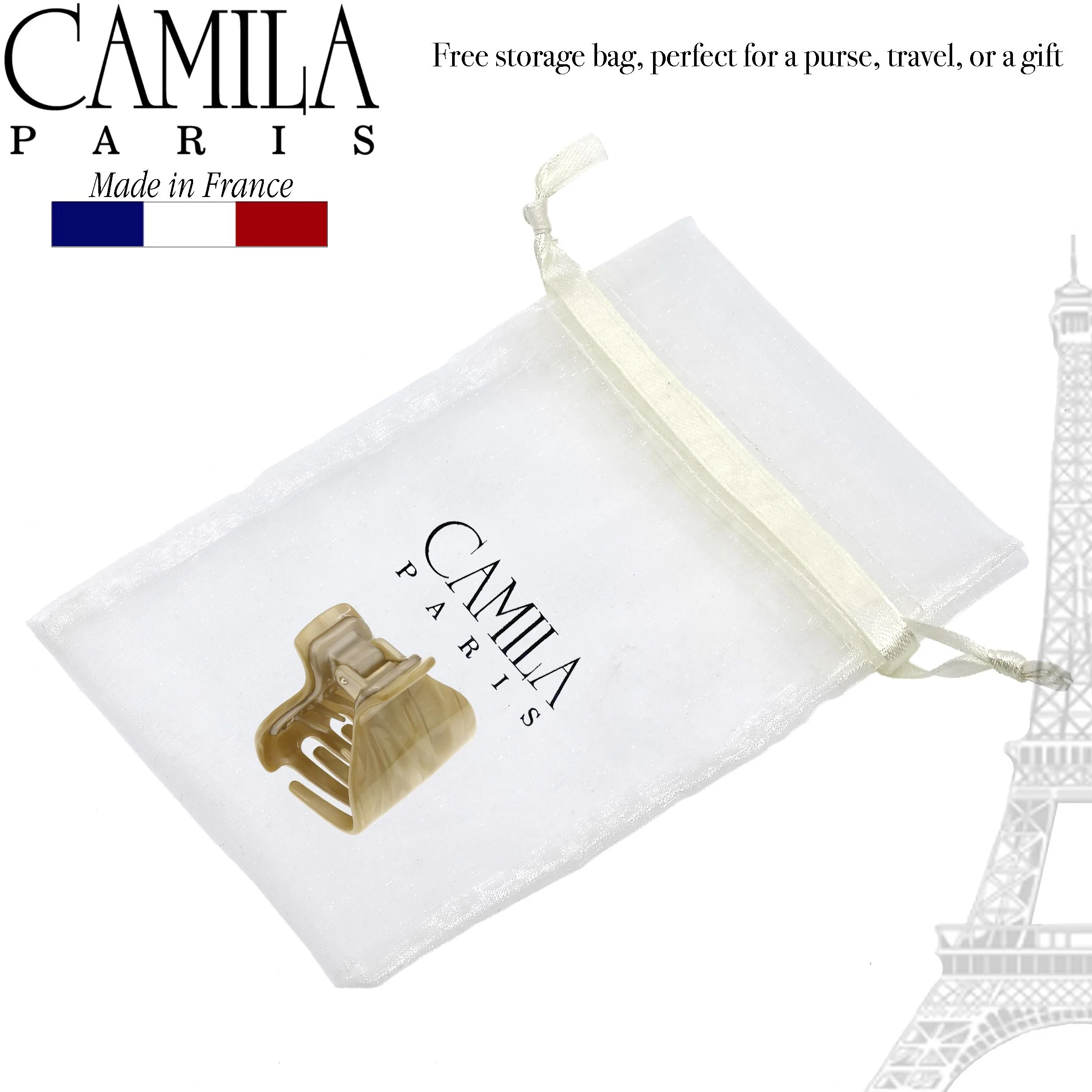 Camila Paris Classic Covered Spring Hair Clip - Image 32