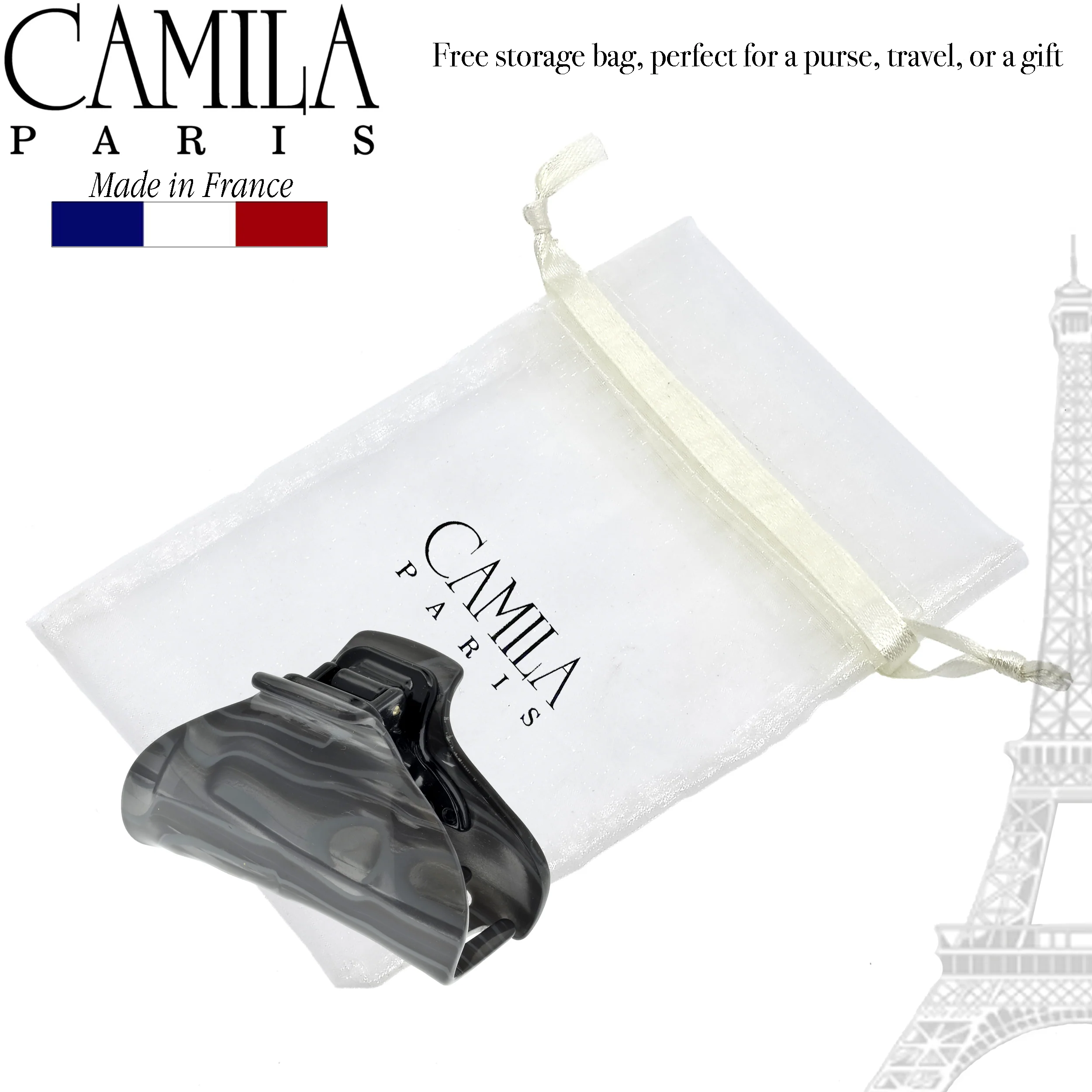 Camila Paris Classic Covered Spring Hair Clip - Image 8