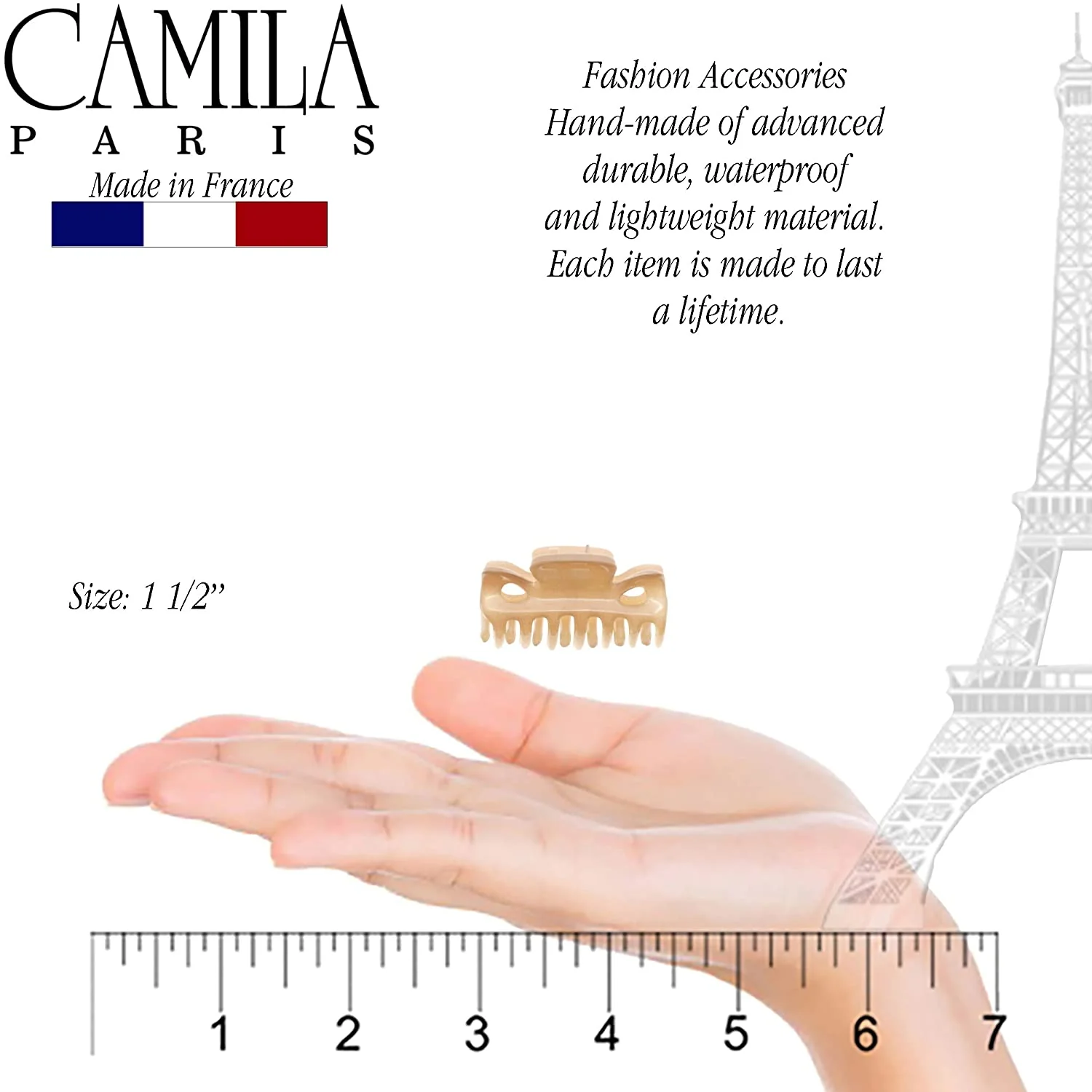 Camila Paris Classic Elizabeth Hair Clip Pair - Image 6