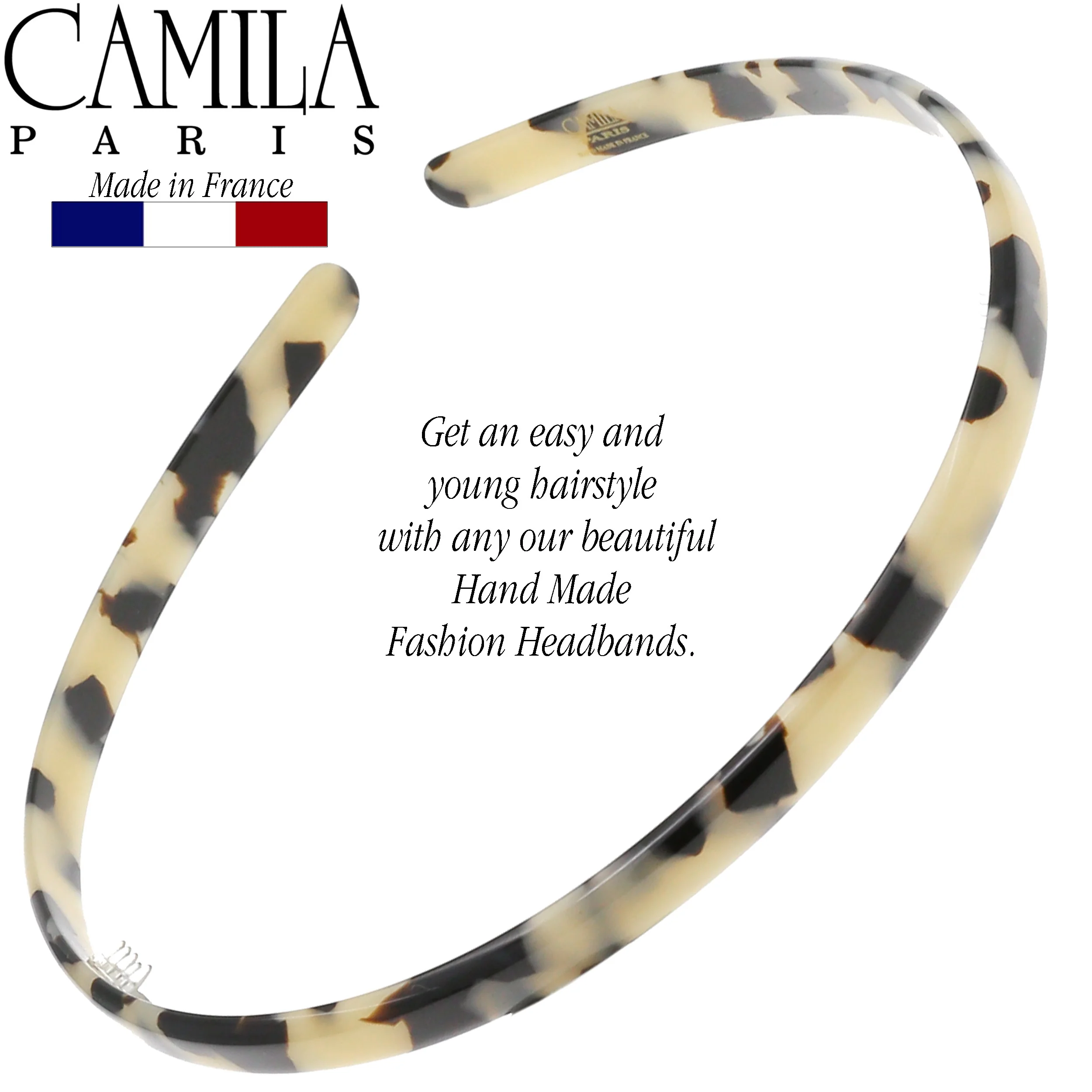 Camila Paris Classic Flat Flexible Headband 0.25" - Image 10