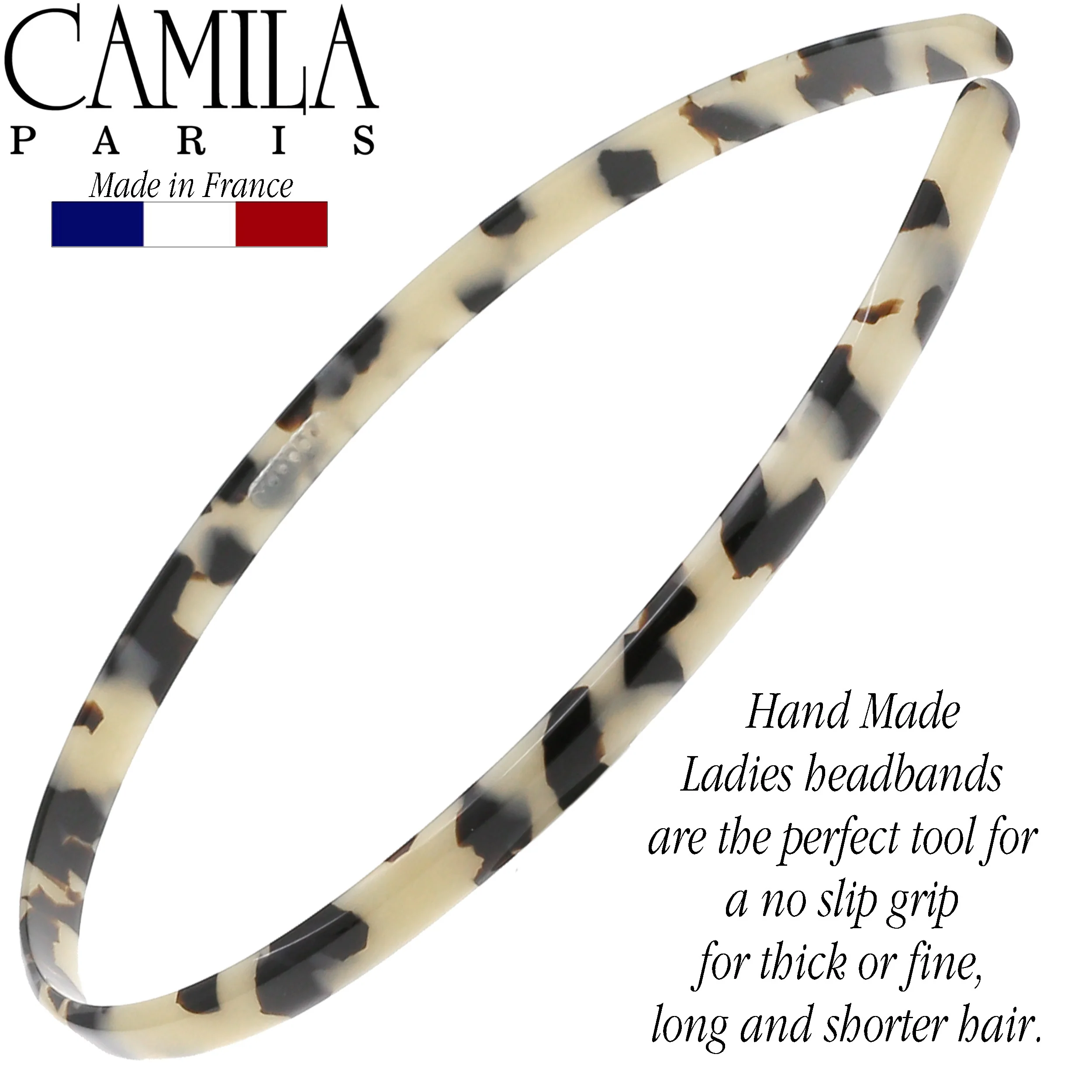 Camila Paris Classic Flat Flexible Headband 0.25" - Image 12