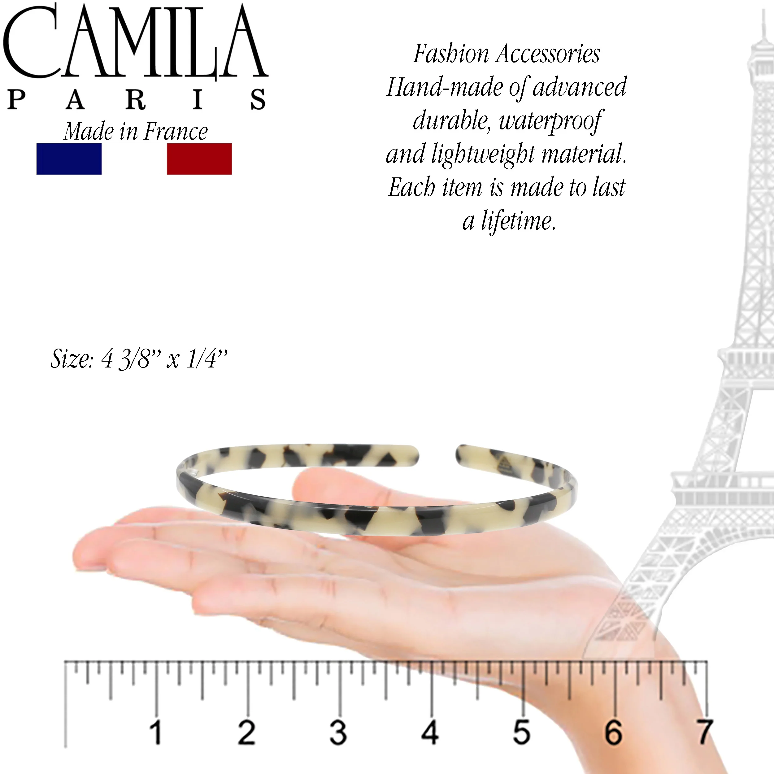 Camila Paris Classic Flat Flexible Headband 0.25" - Image 8
