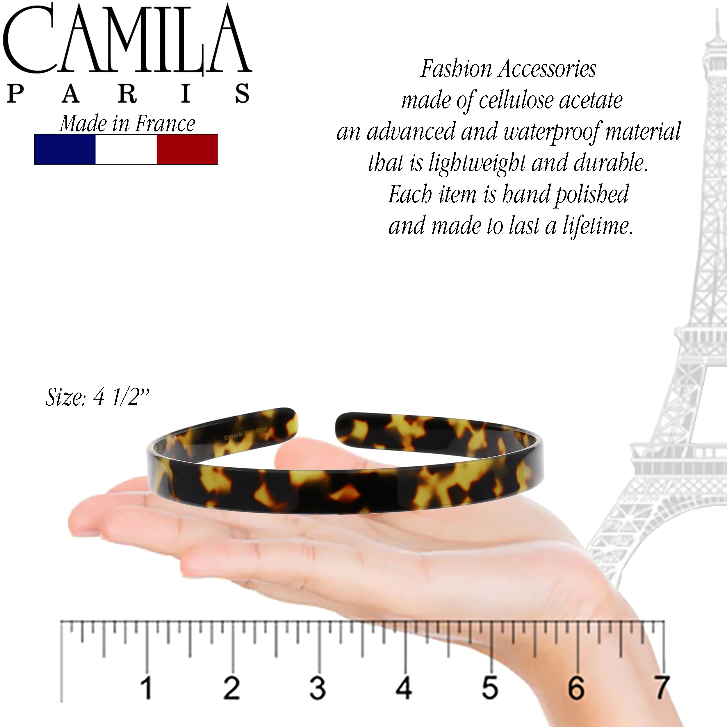 Camila Paris Classic Flat Flexible Headband 0.5" - Image 10