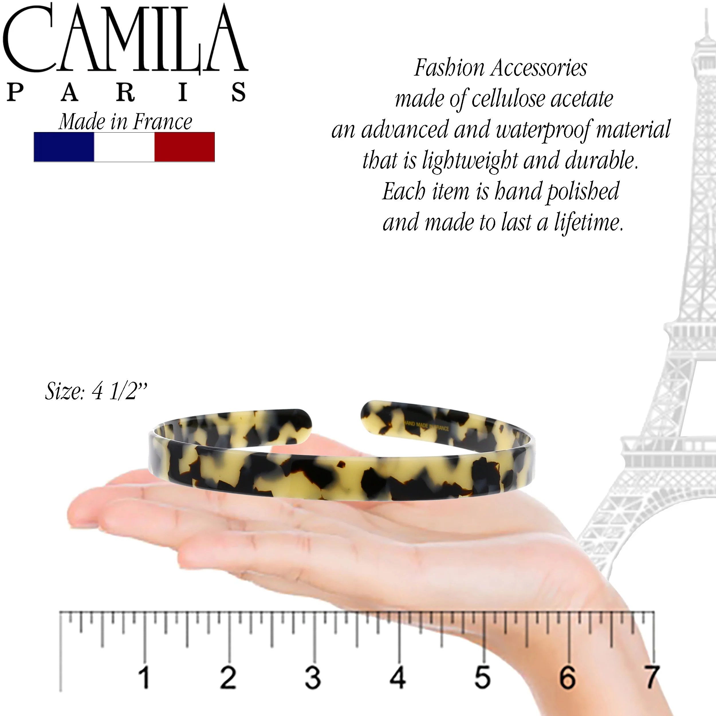Camila Paris Classic Flat Flexible Headband 0.5" - Image 2