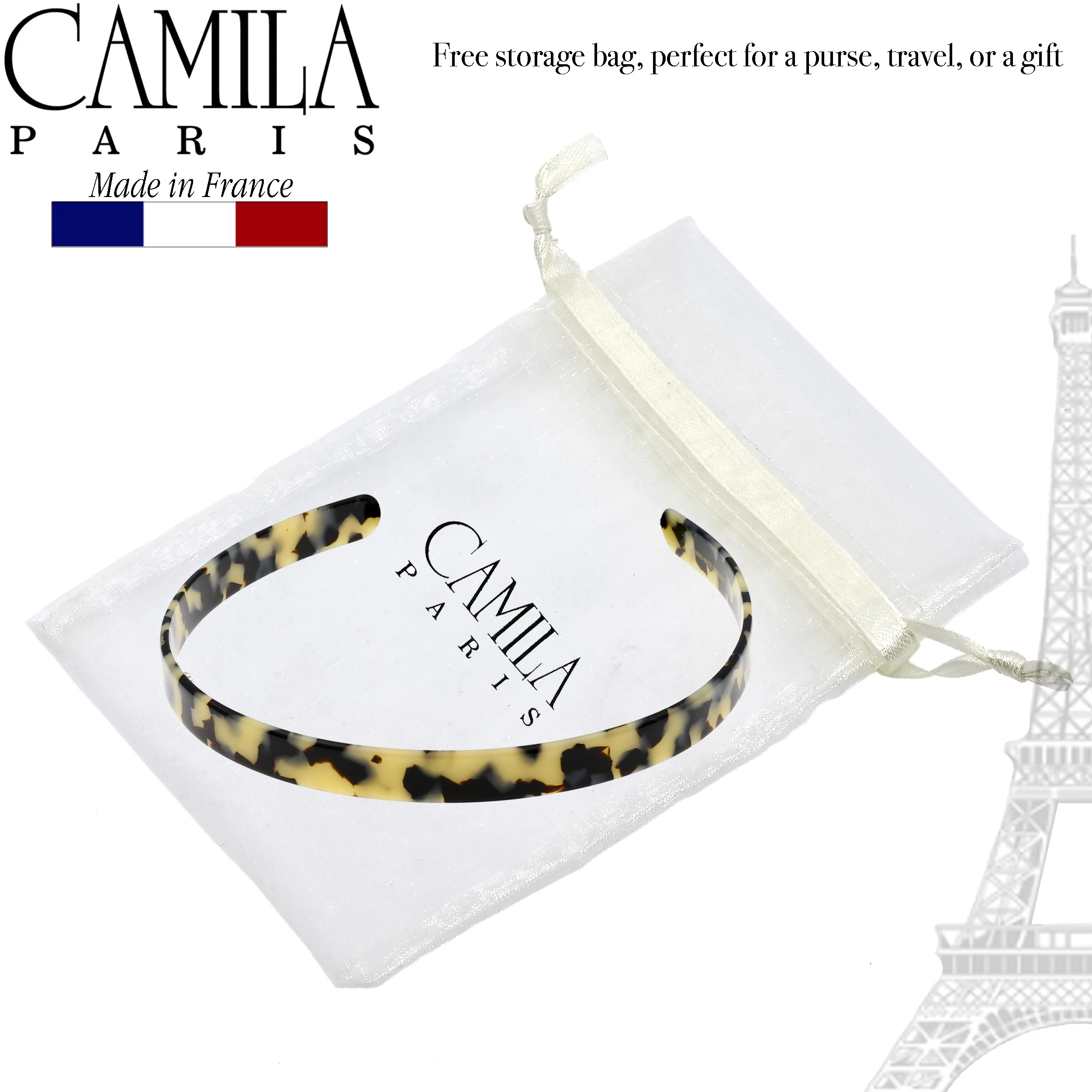 Camila Paris Classic Flat Flexible Headband 0.5" - Image 4