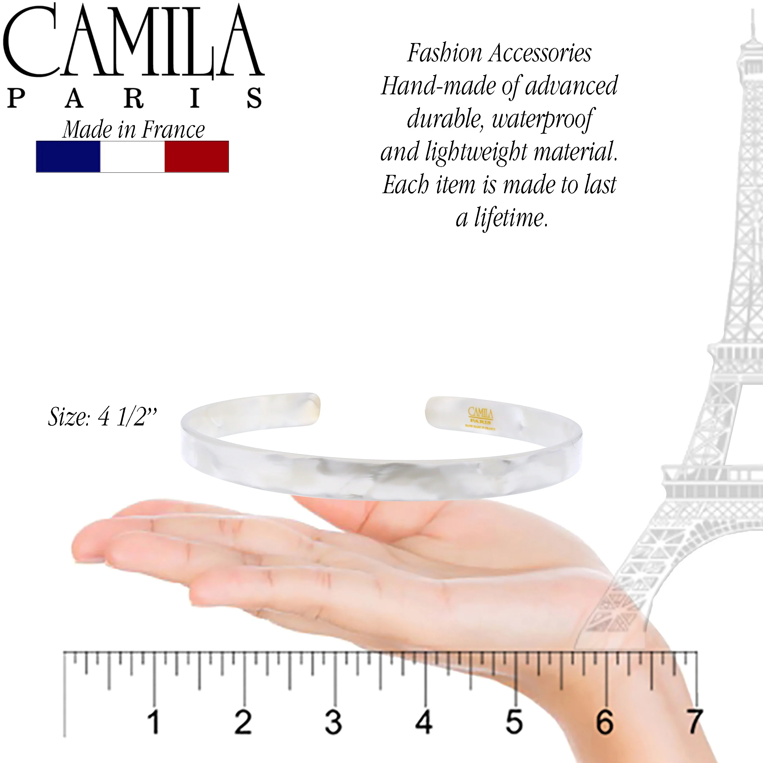 Camila Paris Classic Flat Flexible Headband 0.5" - Image 6