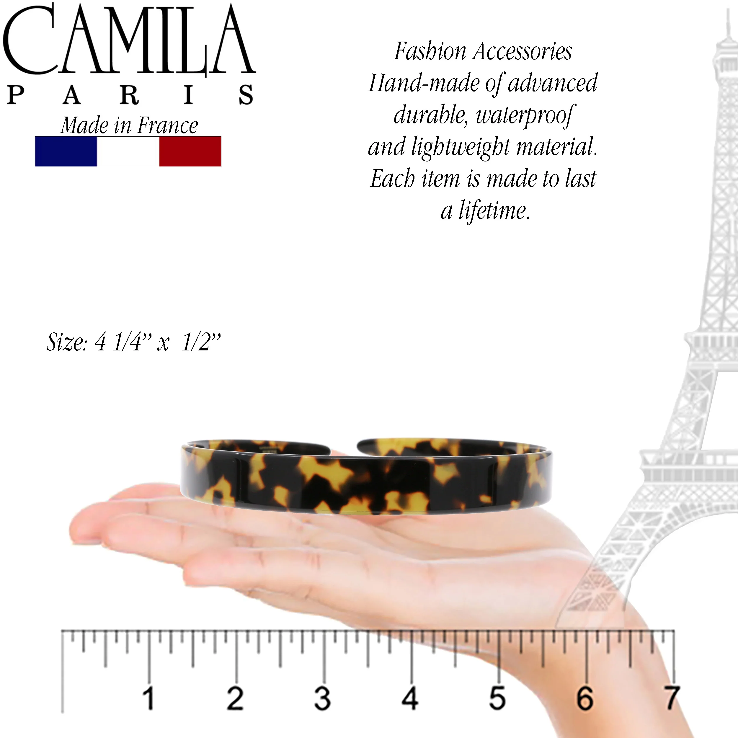 Camila Paris Classic Flat Flexible Headband 0.625" - Image 2