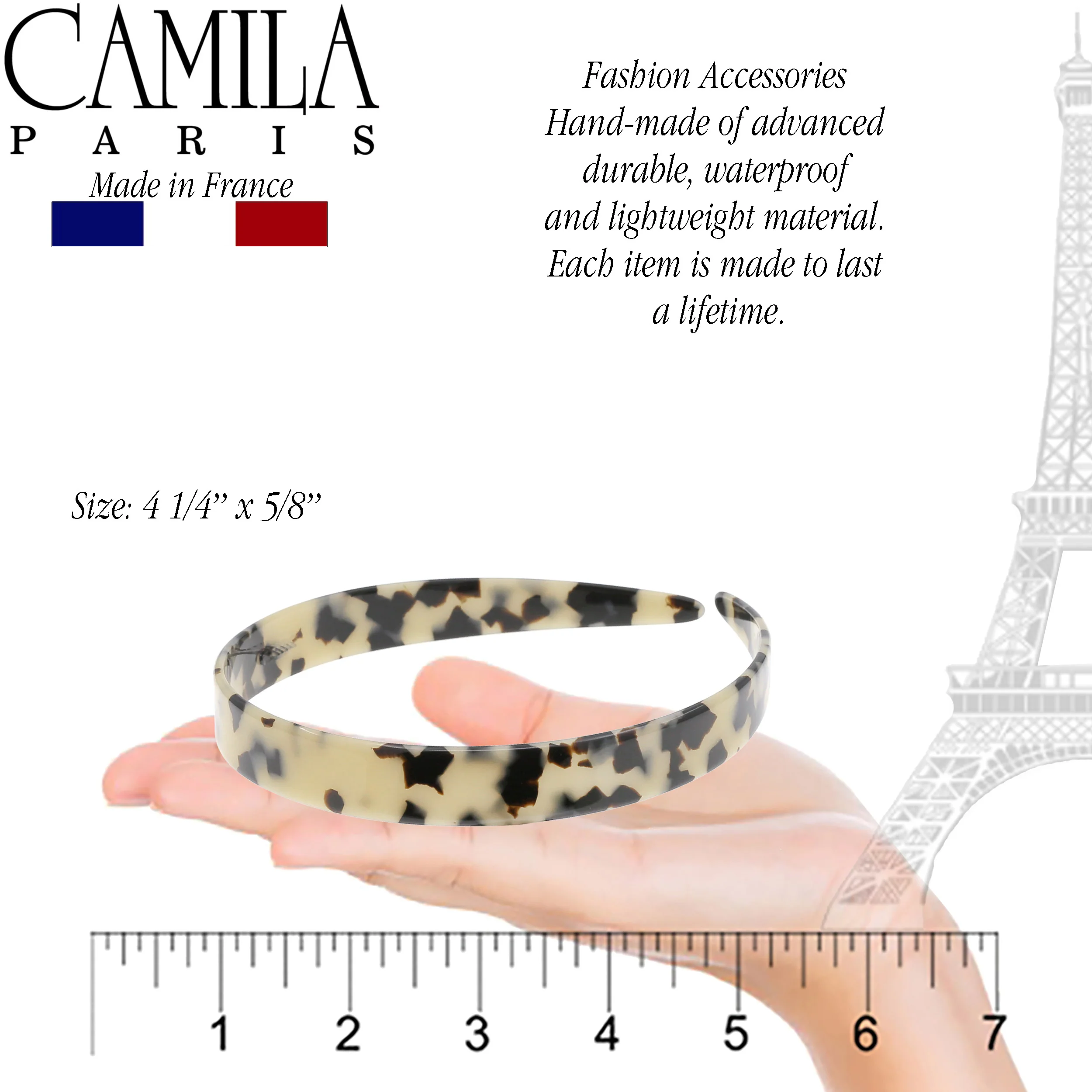 Camila Paris Classic Flat Flexible Headband 0.625" - Image 8