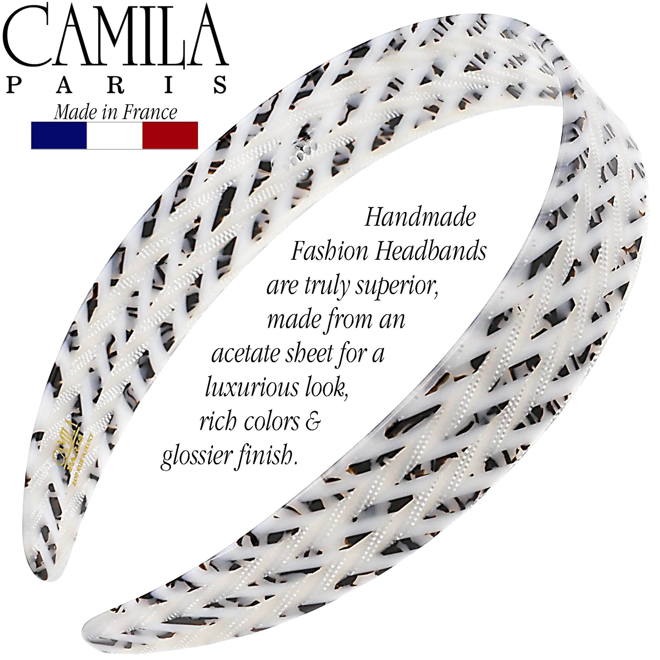 Camila Paris Classic Flat Flexible Headband 1" - Image 16