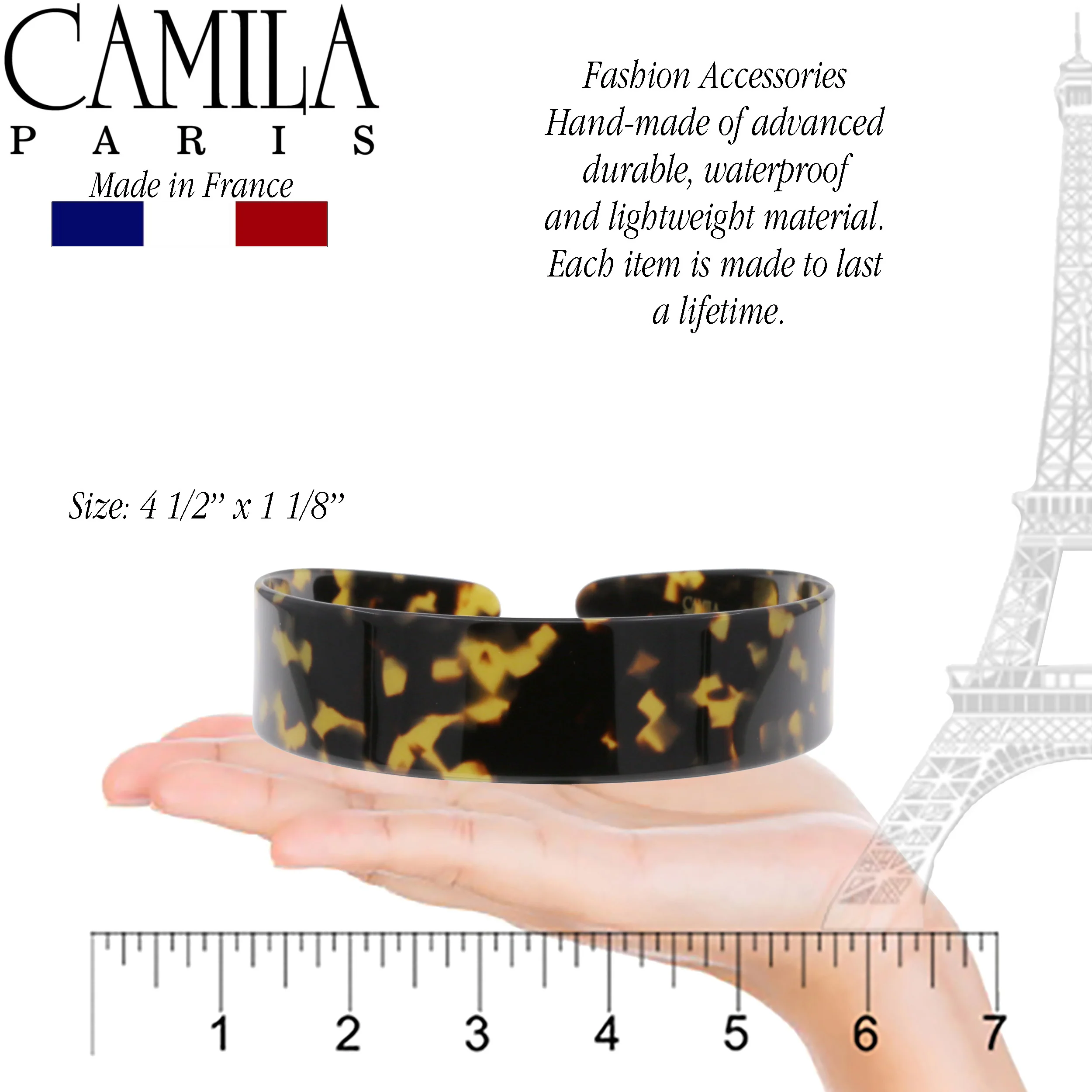 Camila Paris Classic Flat Flexible Headband 1.2" - Image 2