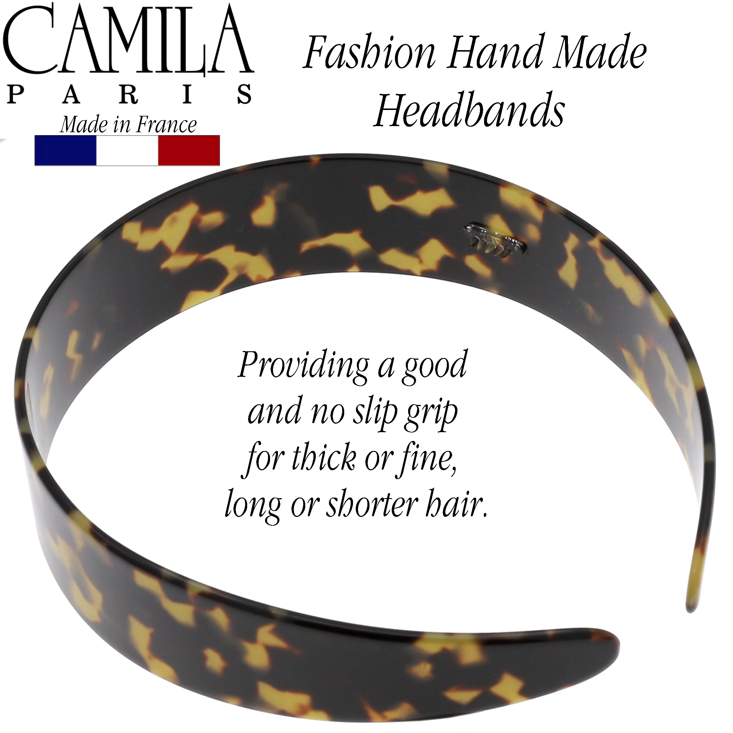 Camila Paris Classic Flat Flexible Headband 1.2" - Image 3