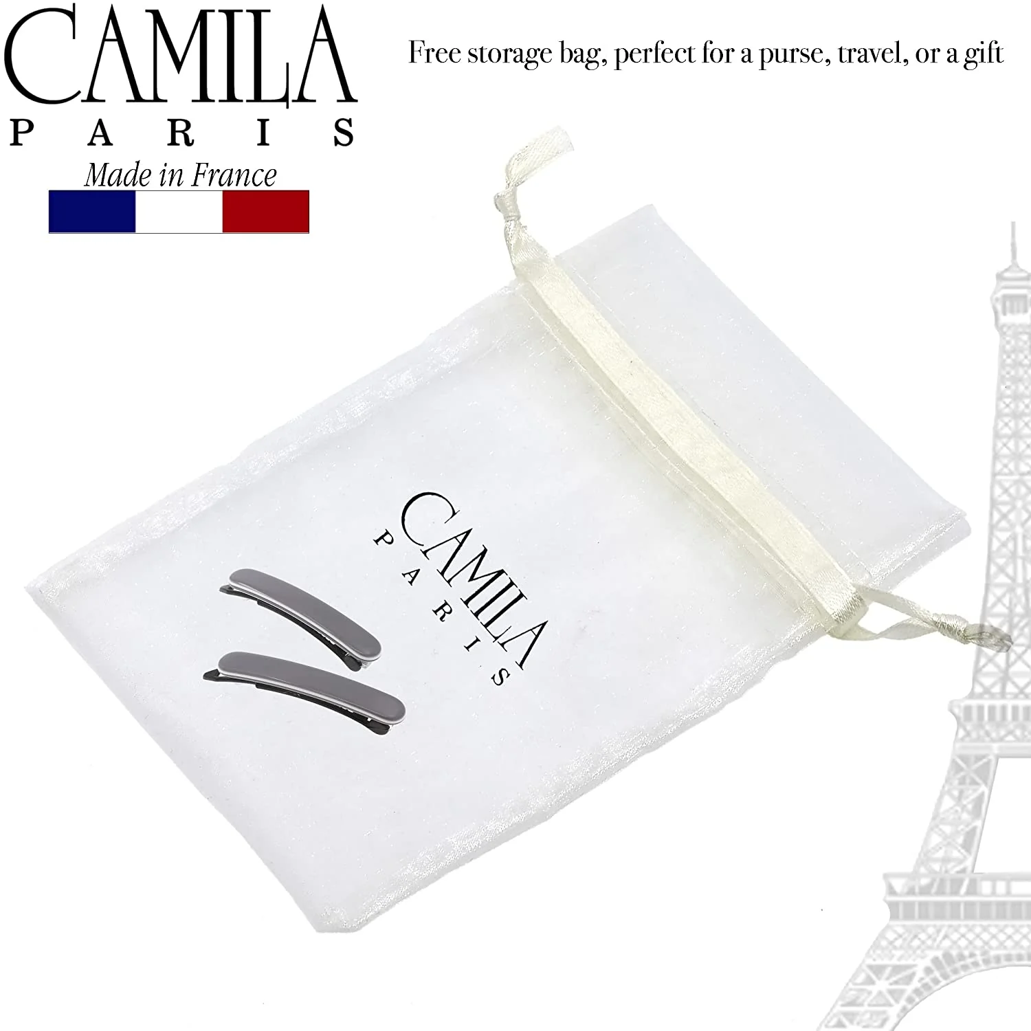 Camila Paris Classic Metal Free Barrette Pair - Image 12