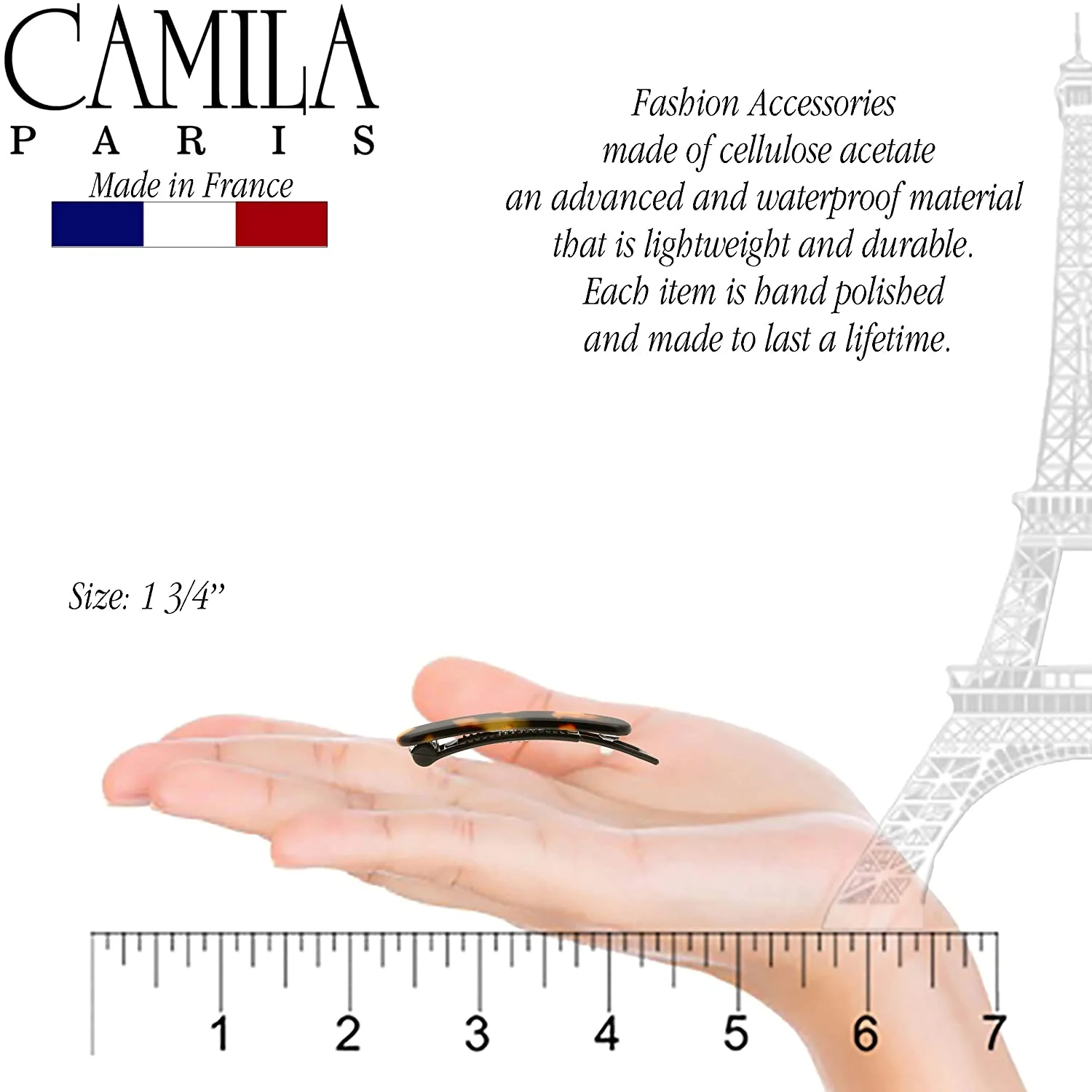 Camila Paris Classic Metal Free Barrette Pair - Image 14