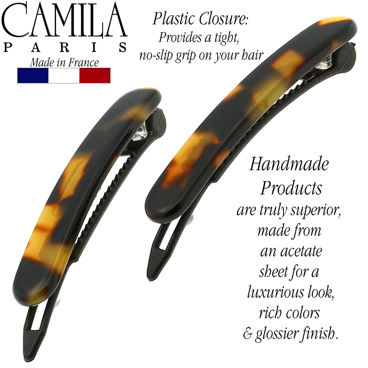 Camila Paris Classic Metal Free Barrette Pair - Image 15